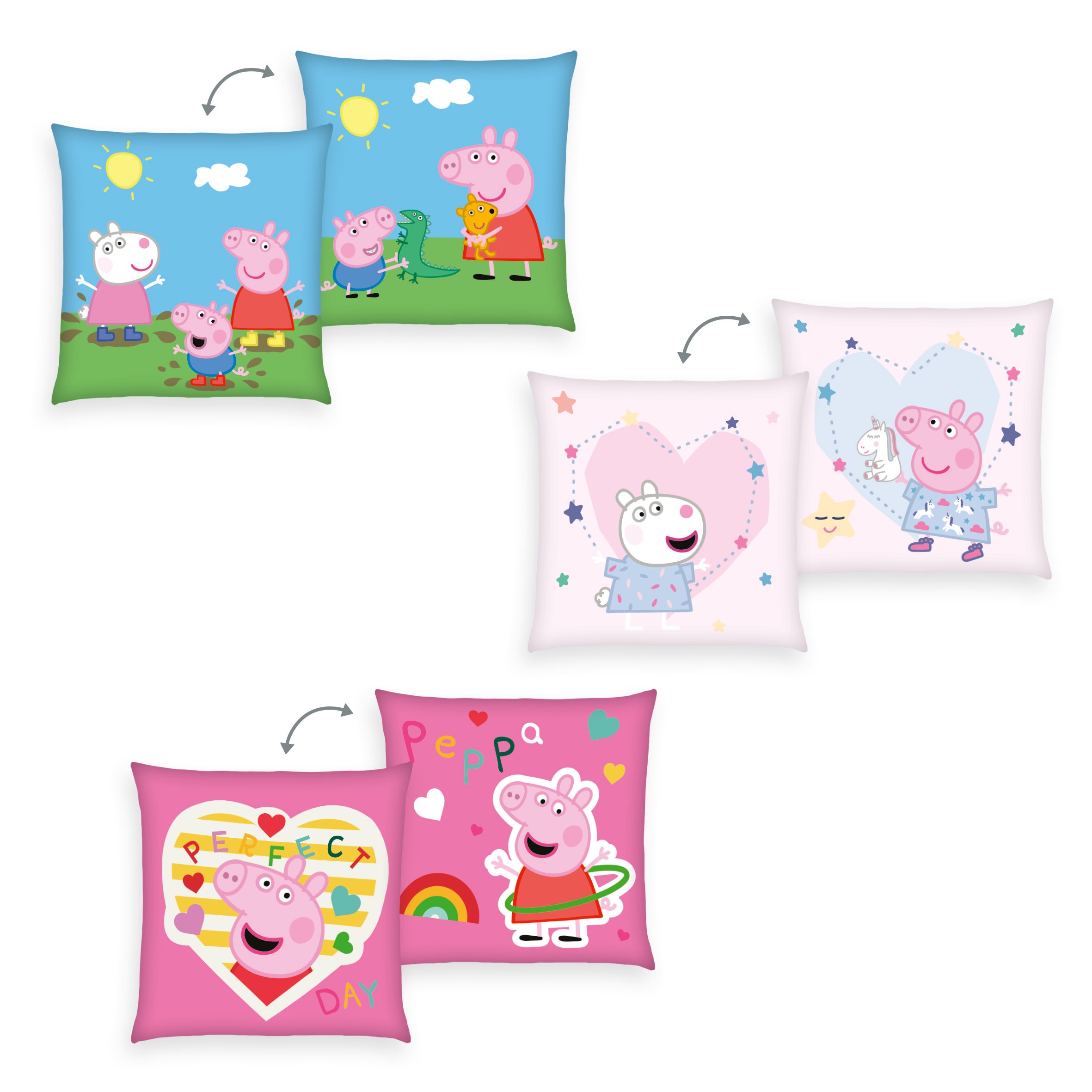 Peppa Pig Dekokissen "Peppa Pig" hochfarbig bedruckt günstig online kaufen