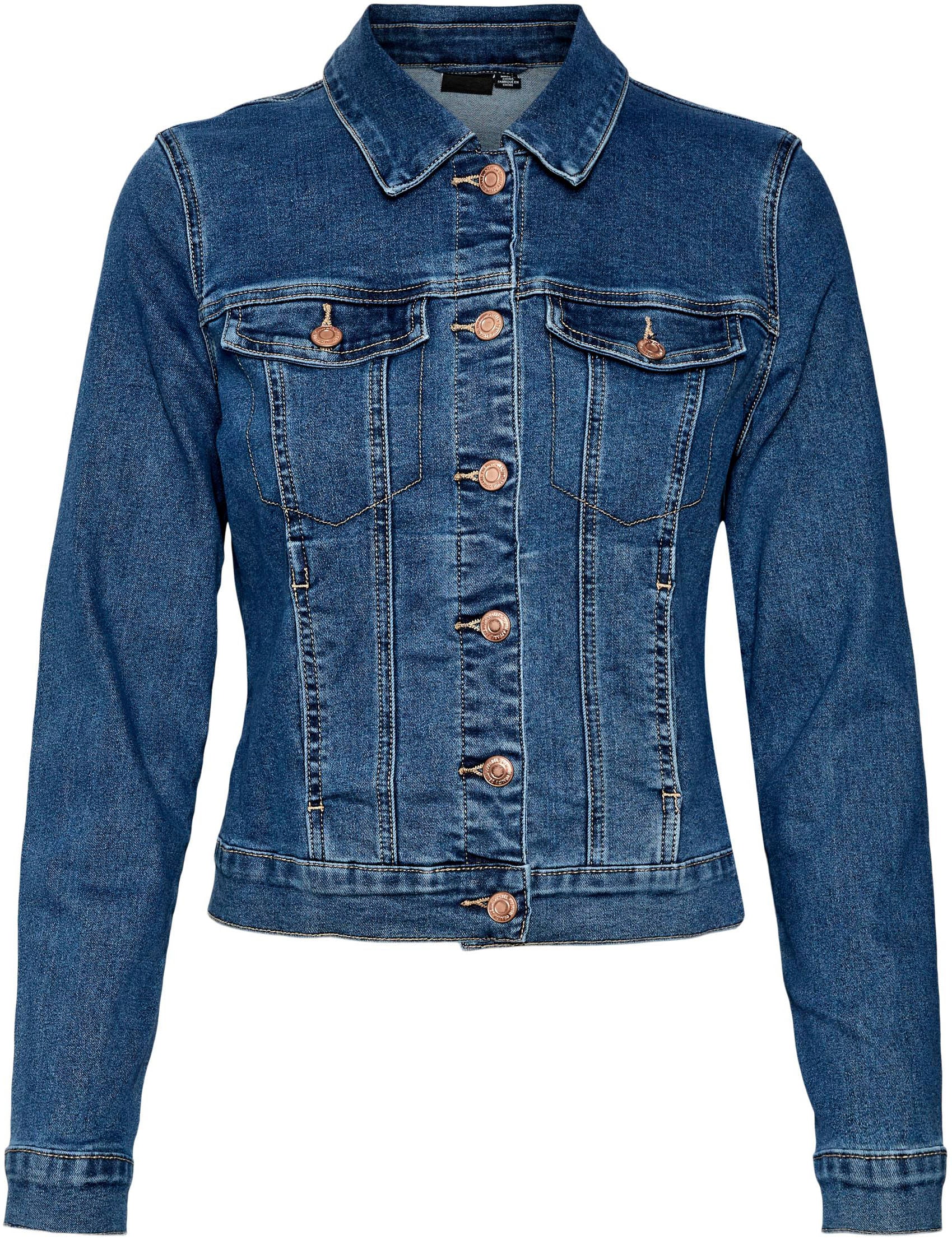 Vero Moda Jeansjacke »VMLUNA LS SLIM DNM JACKET MIX GA NOOS«
