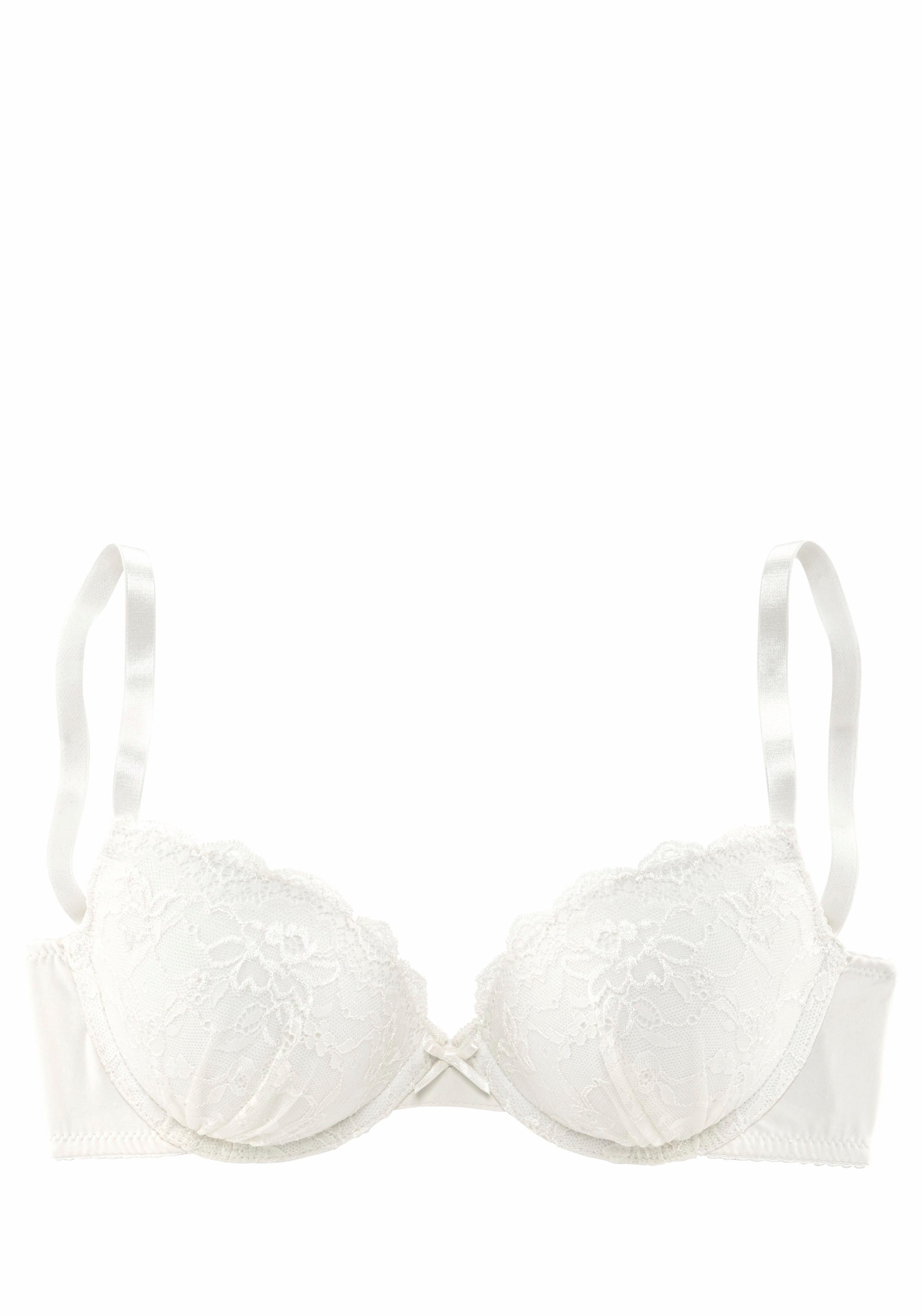 Spitze unterlegter kaufen online Push-up-BH LASCANA | BAUR »Nina« mit