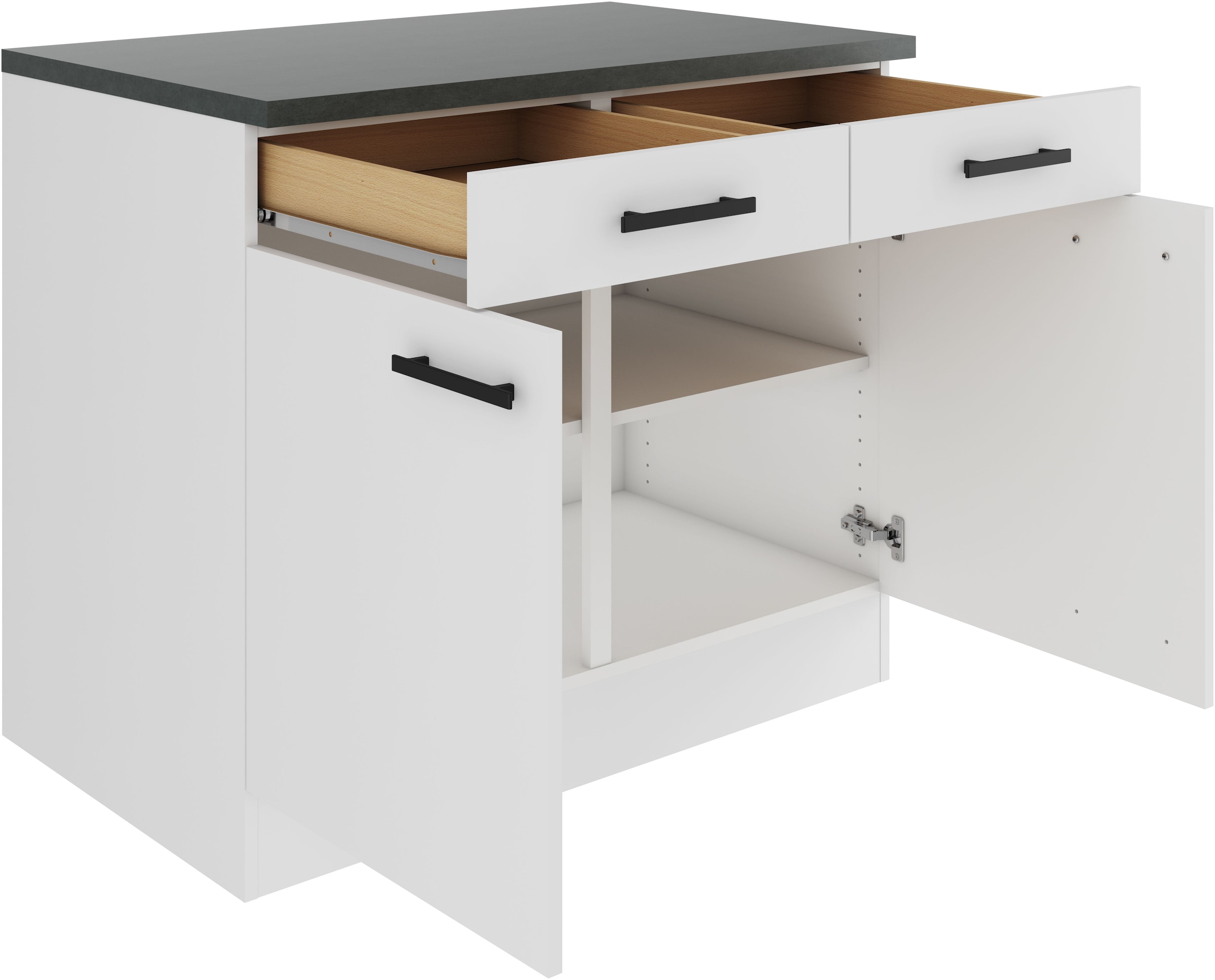 OPTIFIT Unterschrank »Palma« Breite 100 cm, mit 2 Türen und 2 Schubkästen