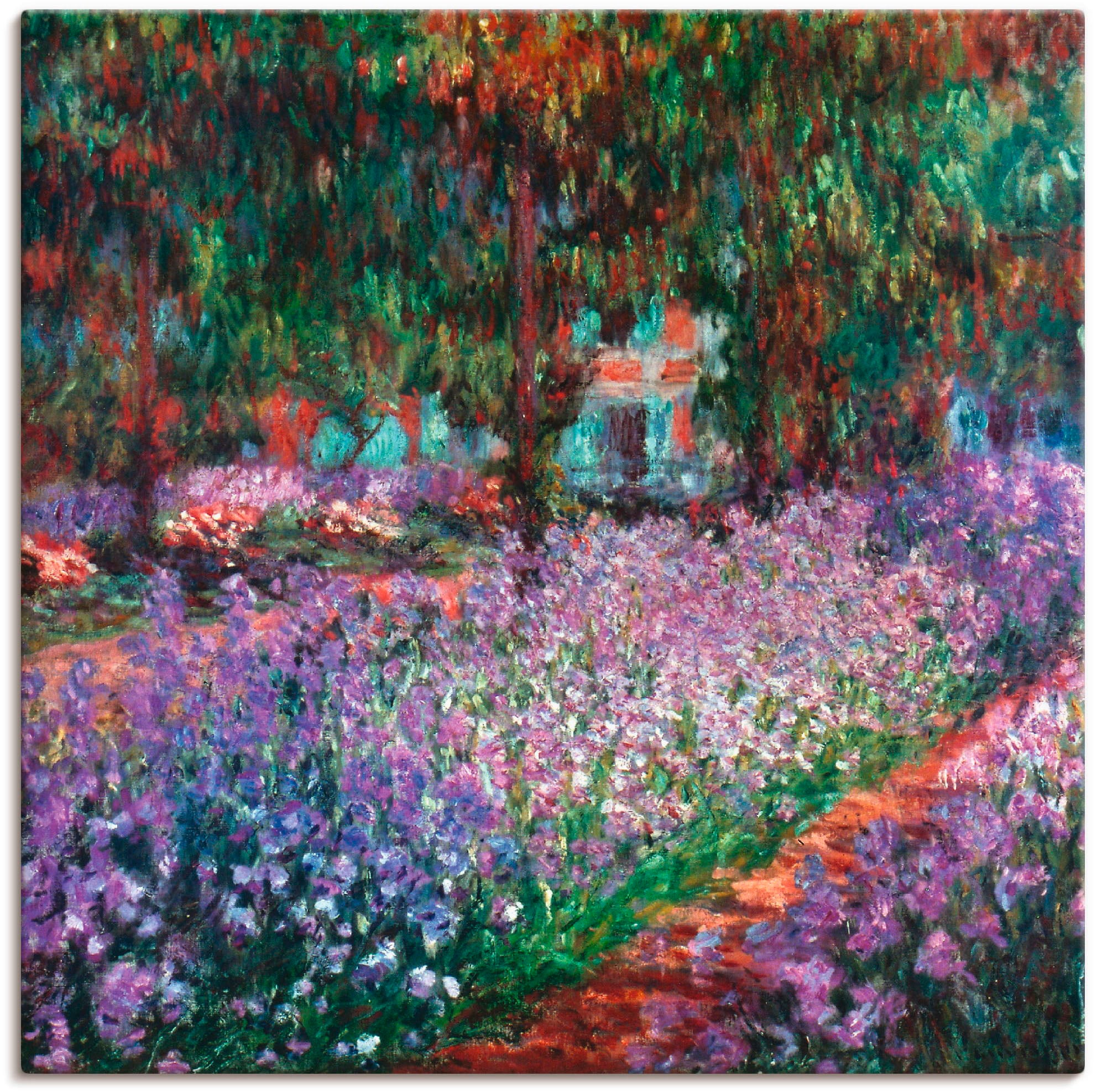 Artland Wandbild "Der Garten des Künstlers bei Giverny" Garten 1 Stk. tlg. als Alubild, Leinwandbild in verschied. Größen