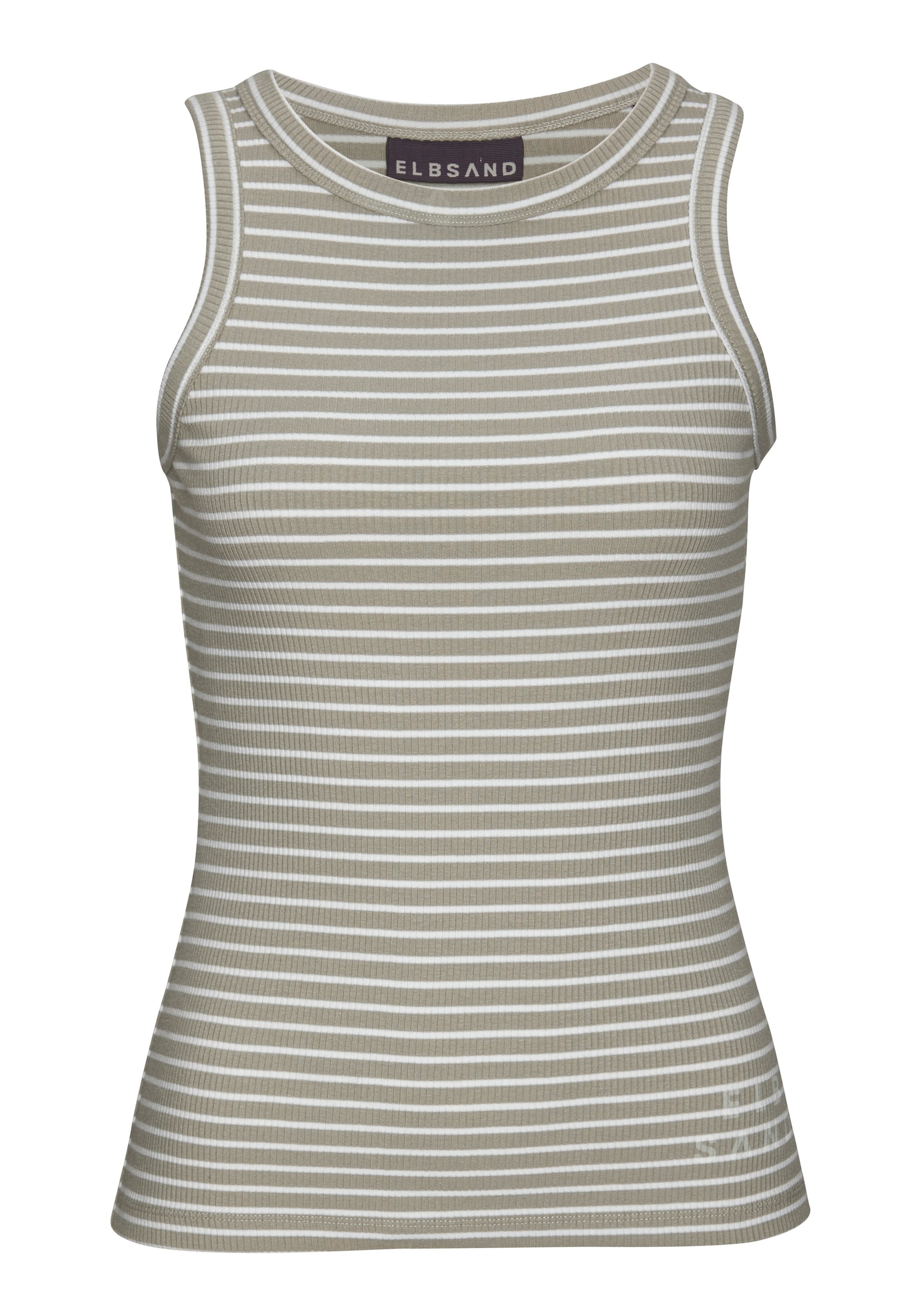 Elbsand Tanktop "Isa", aus weicher Rippware, sommerliches Top im Streifenlo günstig online kaufen