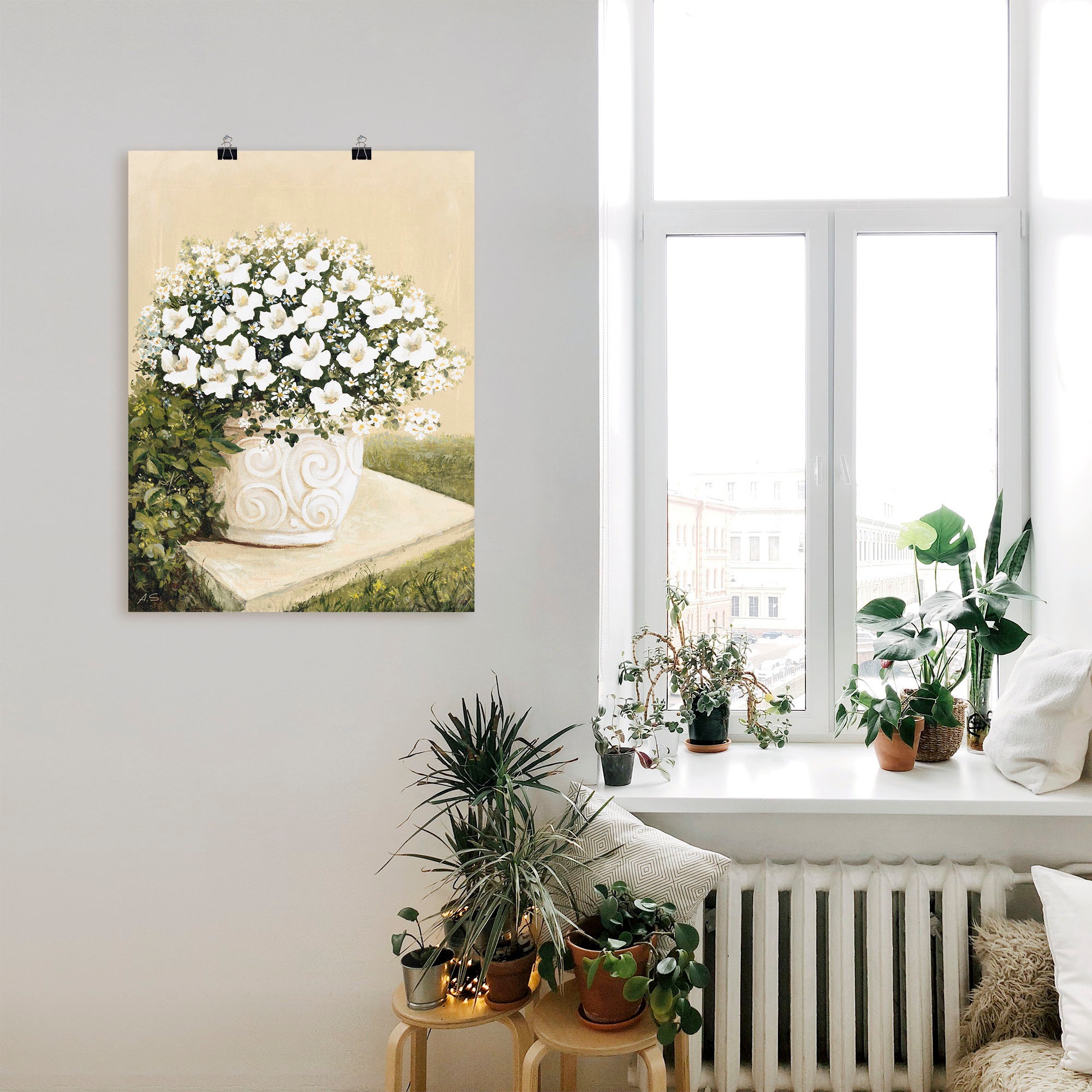 Artland Wandbild "Blumentopf I", Blumen, (1 St.), als Alubild, Outdoorbild, günstig online kaufen