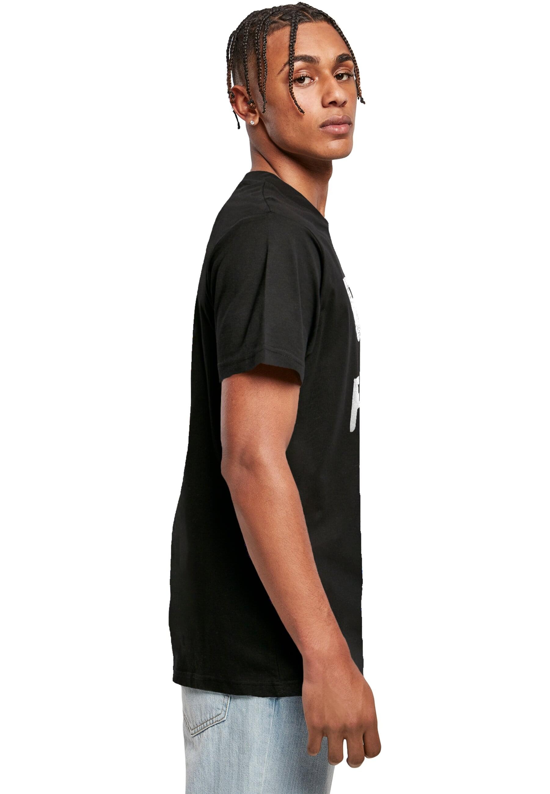 Merchcode T-Shirt »Merchcode Herren Peanuts - Rebel with paws T-Shirt Round Neck«, (1 tlg.)