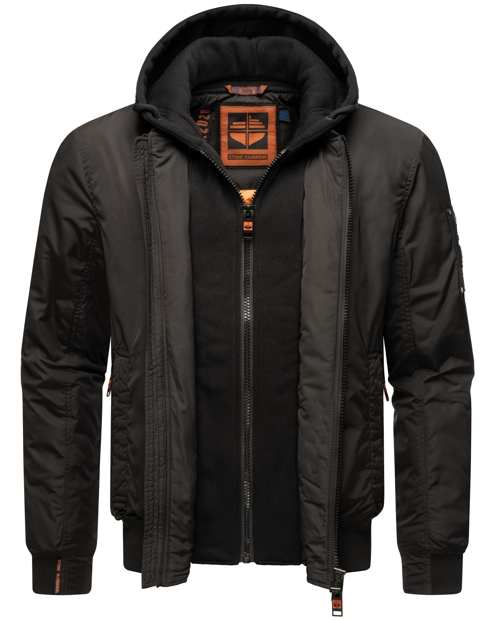 Stone Harbour Bomberjacke "Hoobo", mit Kapuze, Stylische Herren Fliegerjack günstig online kaufen