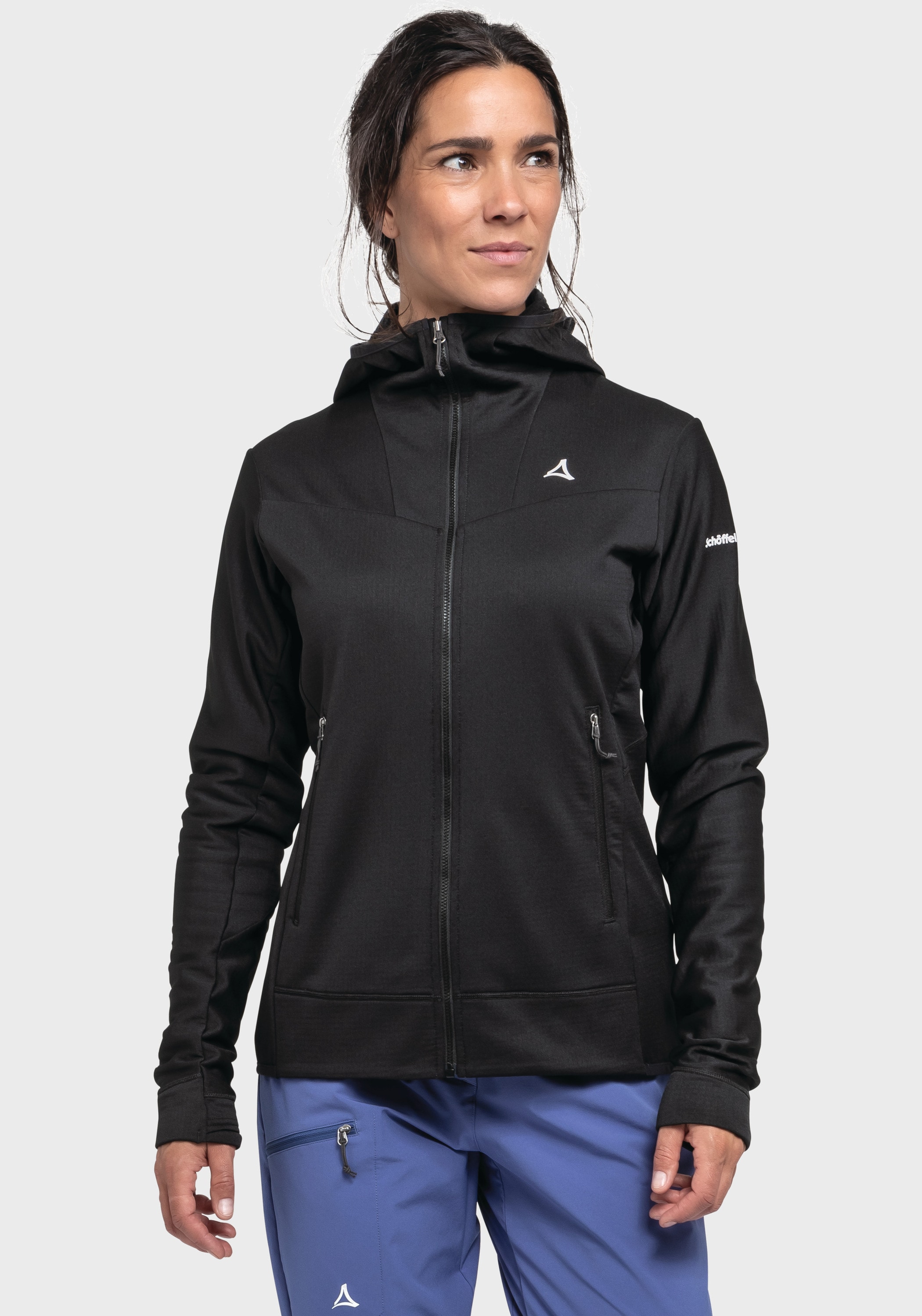 Schöffel Fleecejacke »Mountain Fleece Hoody Style Blaueis WMS«, mit Kapuze