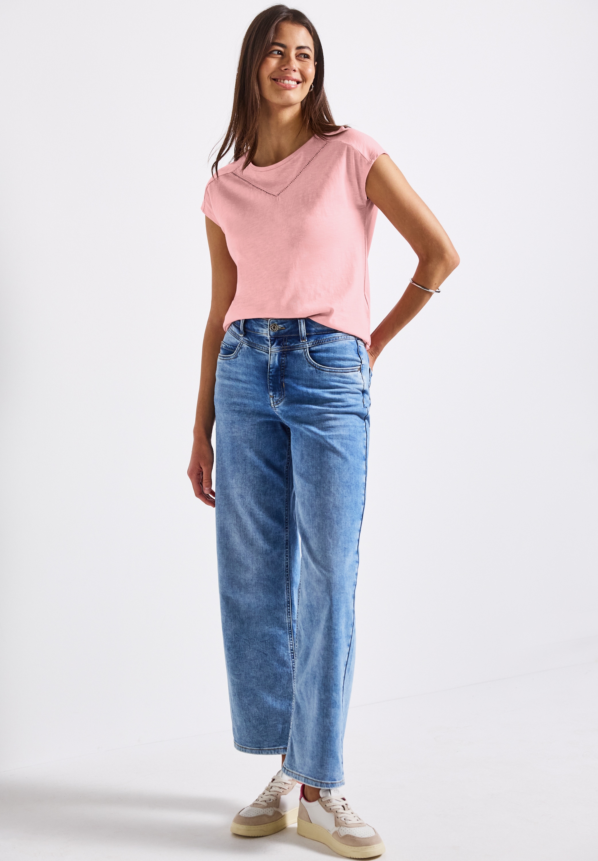 STREET ONE Shirttop, mit Deko-Tape