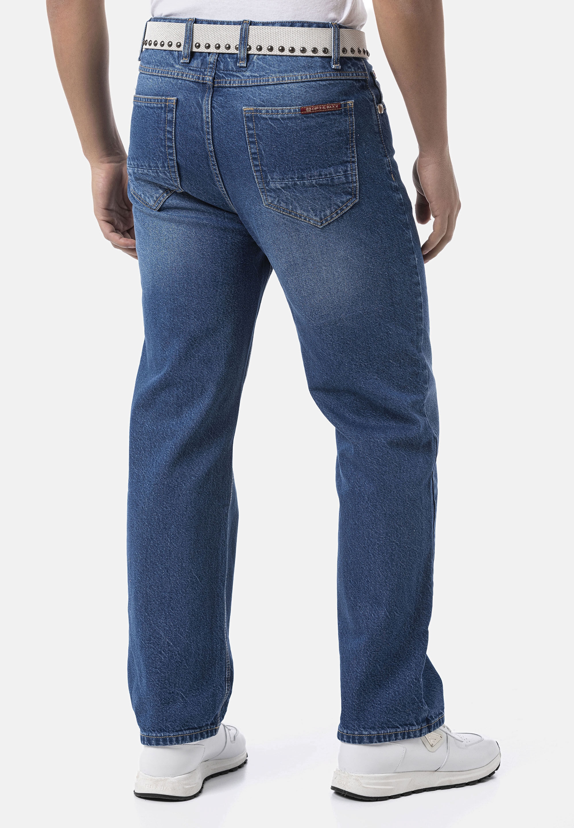 Cipo & Baxx Relax-fit-Jeans »Cipo & Baxx Jeanshose CD903« Baggy Fit, mit Leichte Iceblue-Waschung