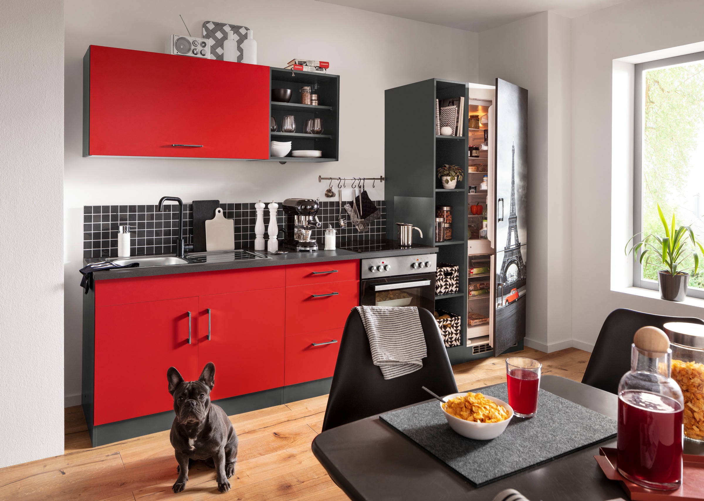 KOCHSTATION Küchenzeile "KS-Paris – Küchen mit einzigartigen Fotomotiven au günstig online kaufen