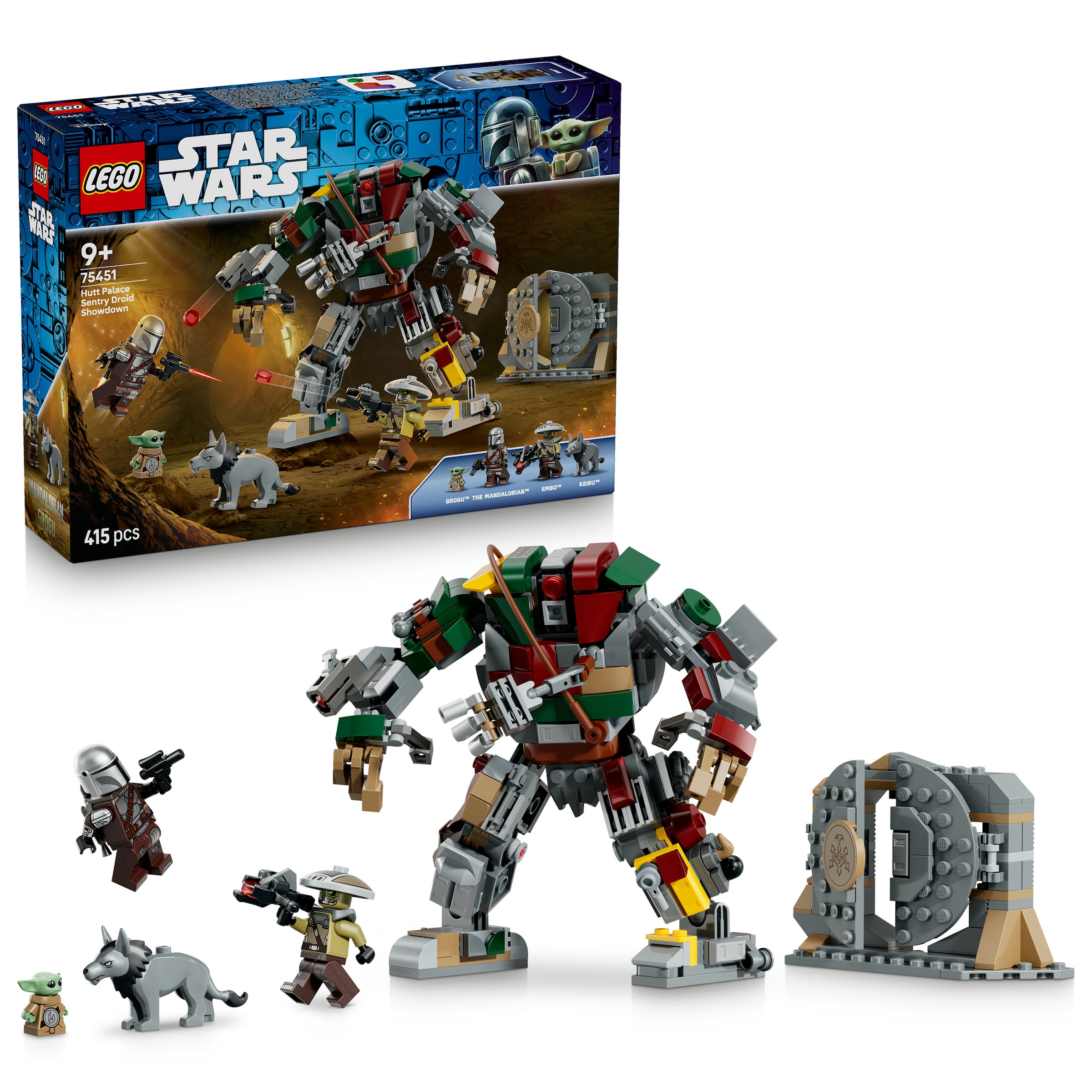LEGO Kinder Konstruktionsspielsteine "Showdown mit dem Wächterdroiden am Huttenpalast (75451)", bunt, Kunststoff, Spielbausteine, LEGO Star Wars;