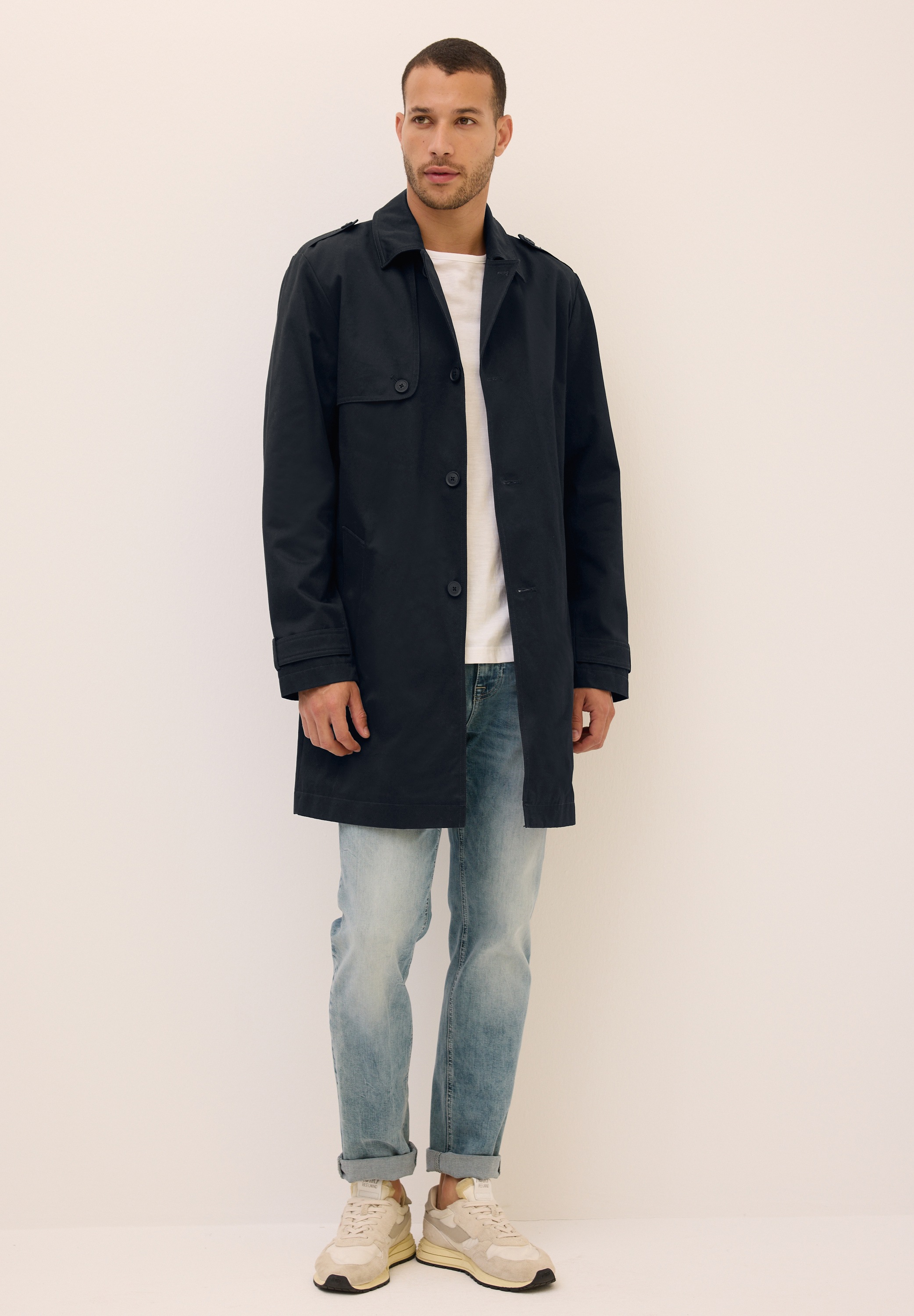 STREET ONE MEN Outdoorjacke, ohne Kapuze, mit Reverskragen