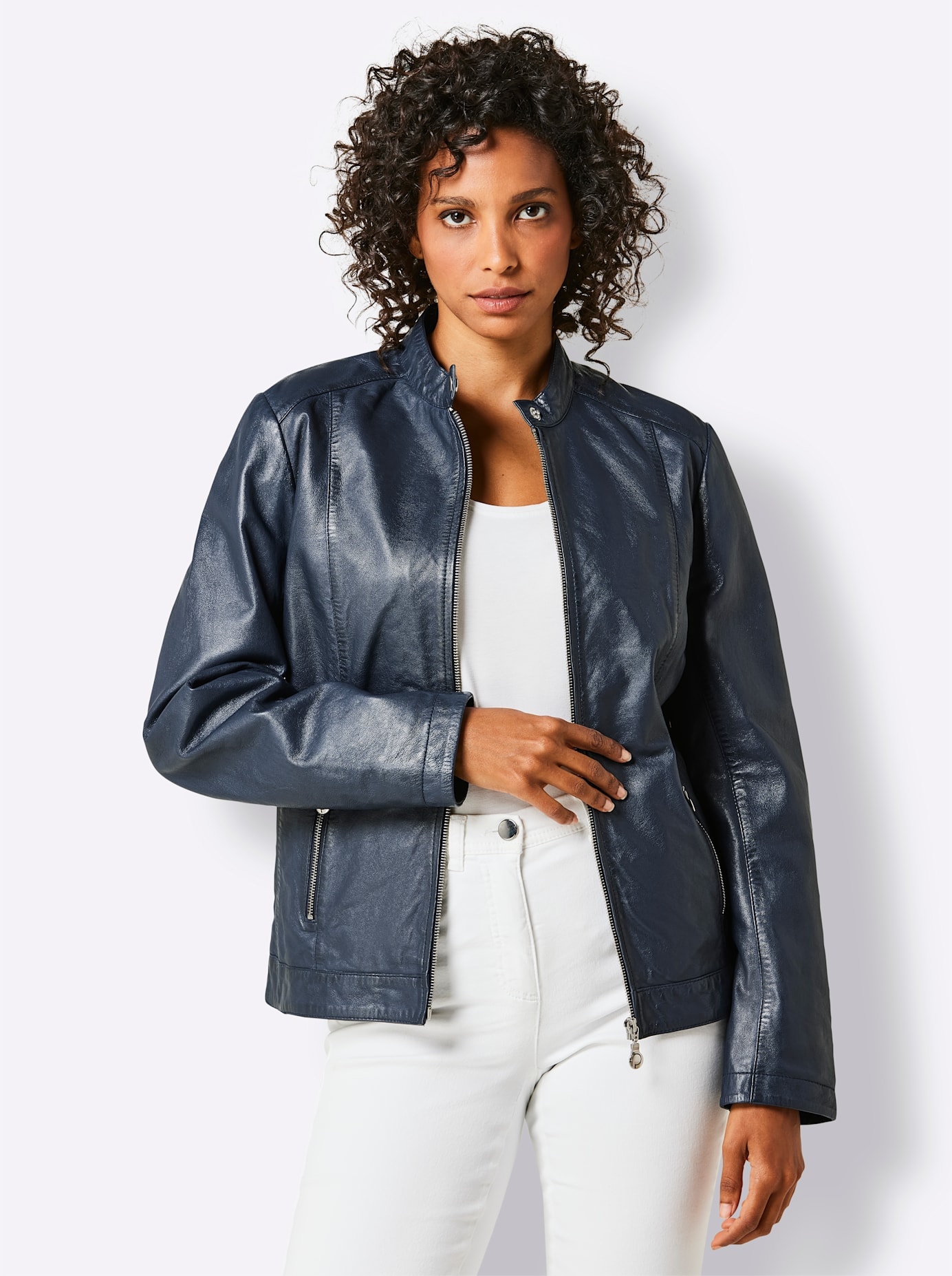 CREATION L PREMIUM Lederjacke, ohne Kapuze