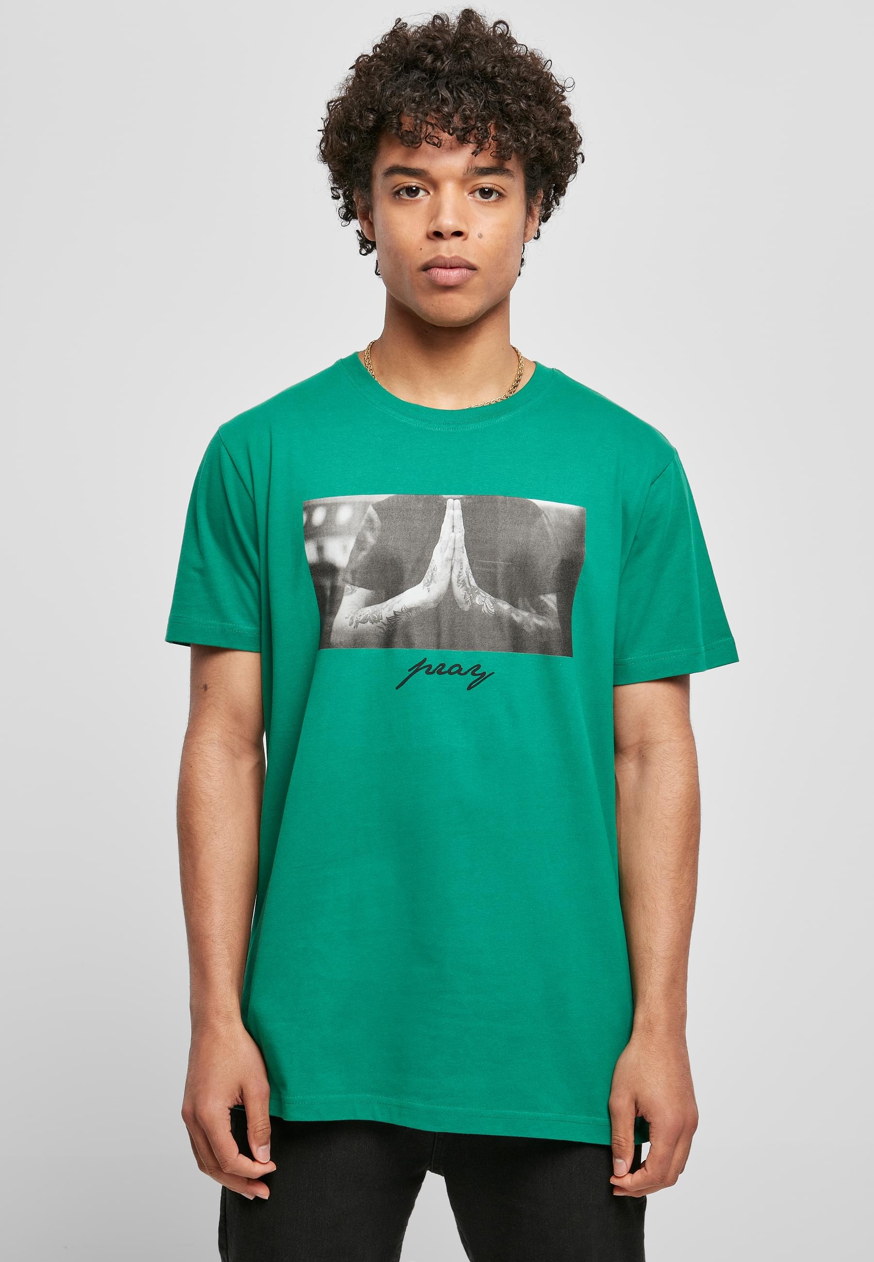 MisterTee T-Shirt »MisterTee Herren Pray Tee«, (1 tlg.)