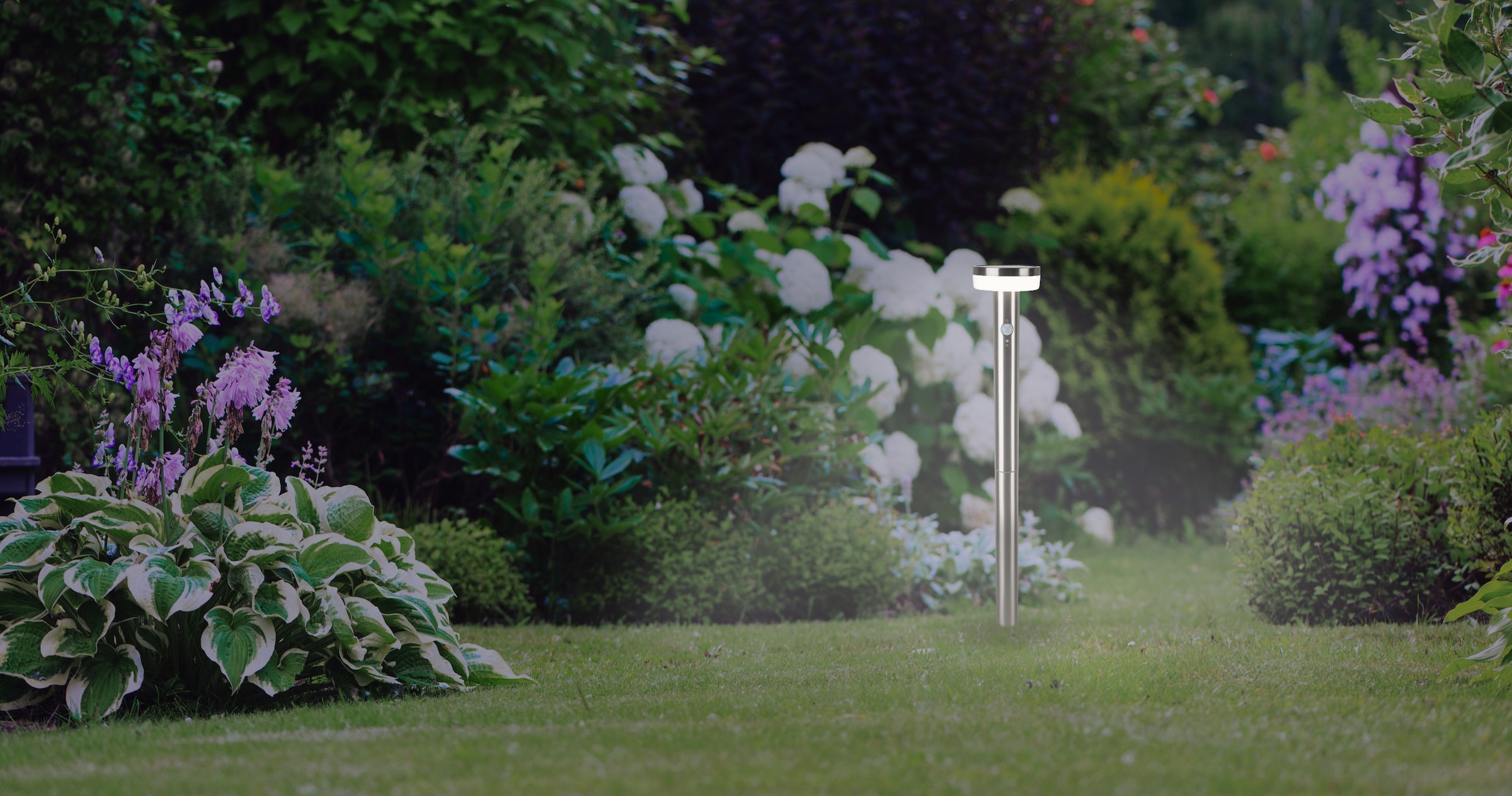 näve LED Solarleuchte »Norcia« LED-Modul 1 Stk. Warmweiß inkl. Dämmerungssensor, Bewegungsmelder, Druckschalter, LED warmweiß
