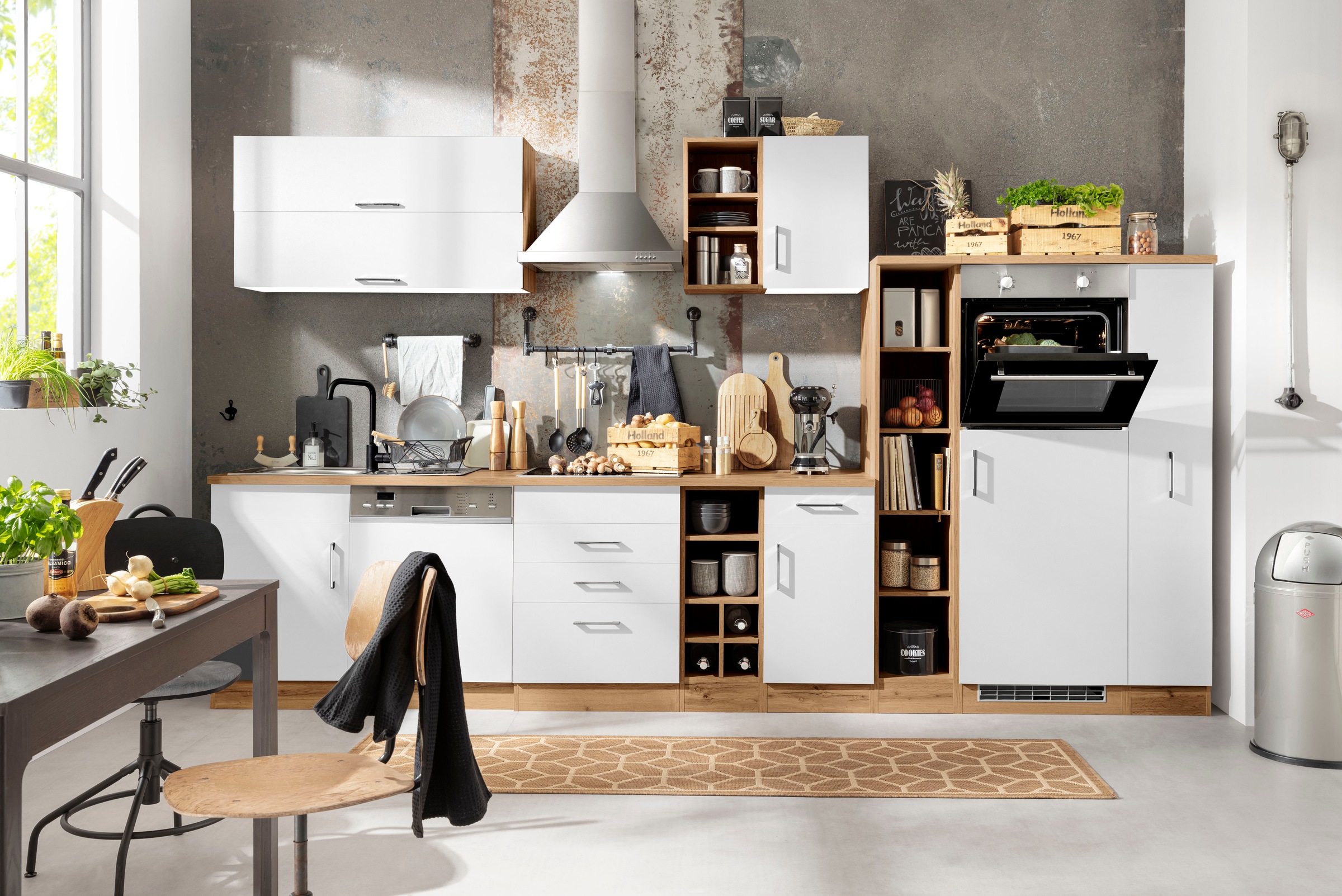 HELD MÖBEL Küchenzeile »Colmar«, mit E-Geräten, Breite 360 cm