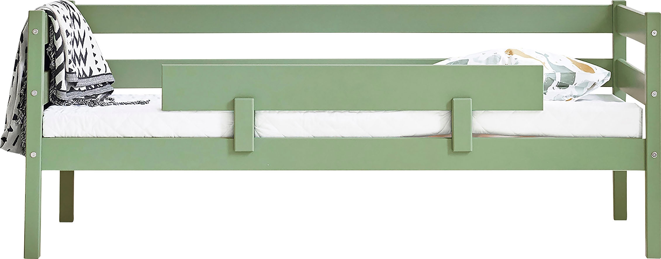 Hoppekids Einzelbett »ECO Comfort Kinderbett, Kiefer Massivholz, Jugendbett inkl. Rollrost« 70x160 cm, wahlweise in verschieden Farben/ Matratze/ Absturzsicherung