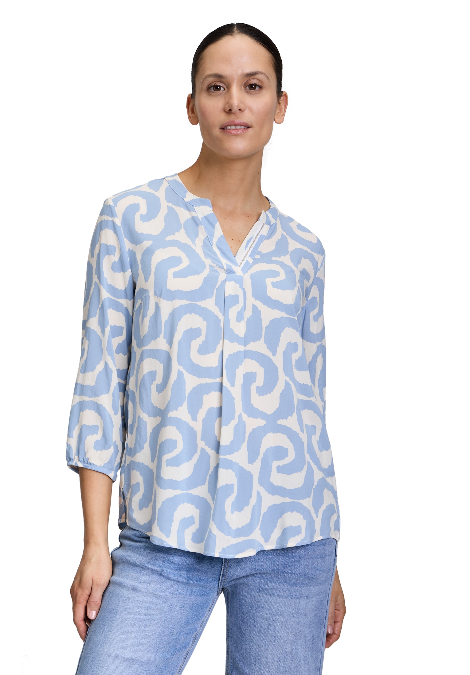 Cartoon Shirtbluse "Cartoon Damen Blusenshirt mit Muster" günstig online kaufen