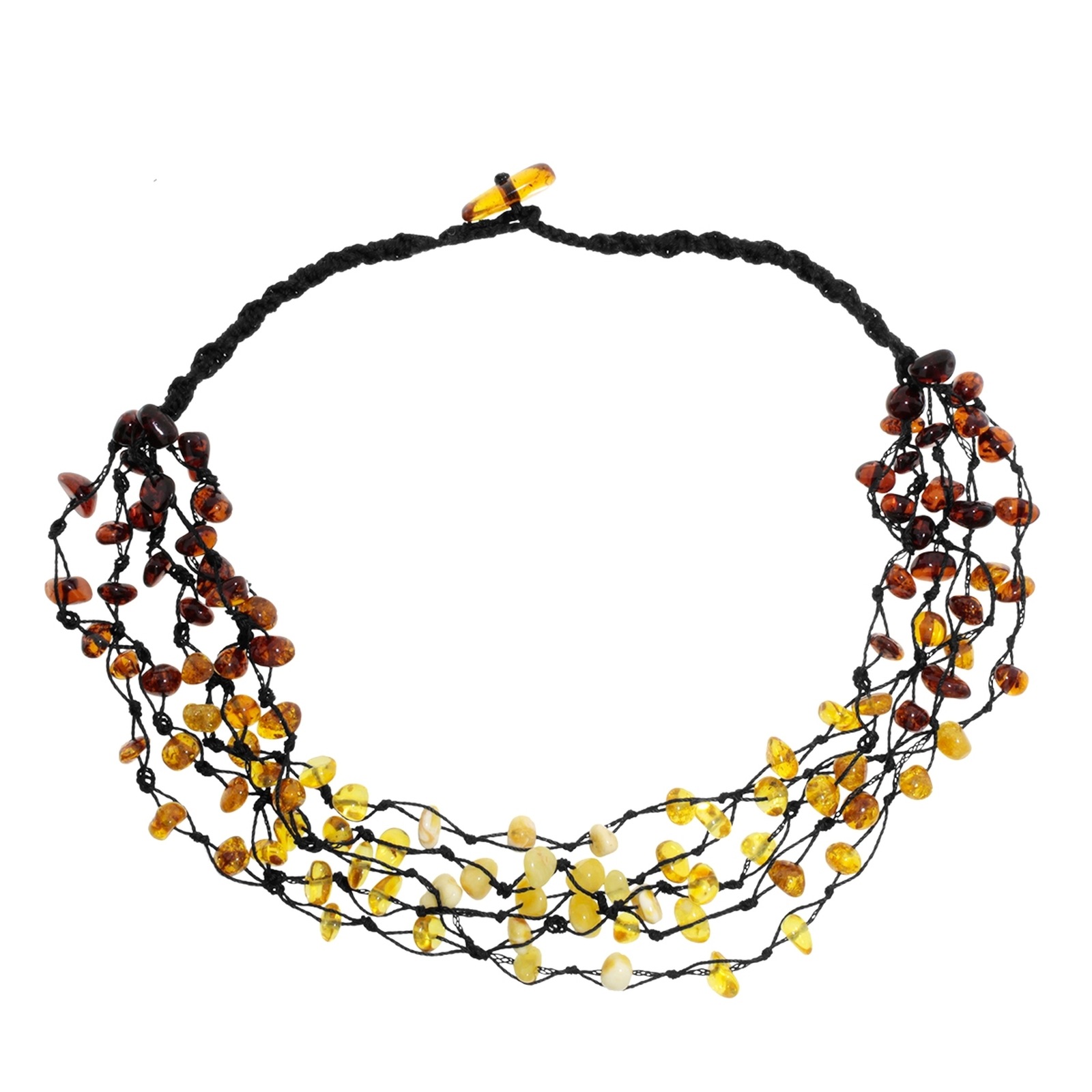 OSTSEE-SCHMUCK Damen Gliederkette "Ostsee-Schmuck Kette Tonia Kette Tonia", 50cm, Bernstein, L: 50, braun, Bernstein, Halsketten