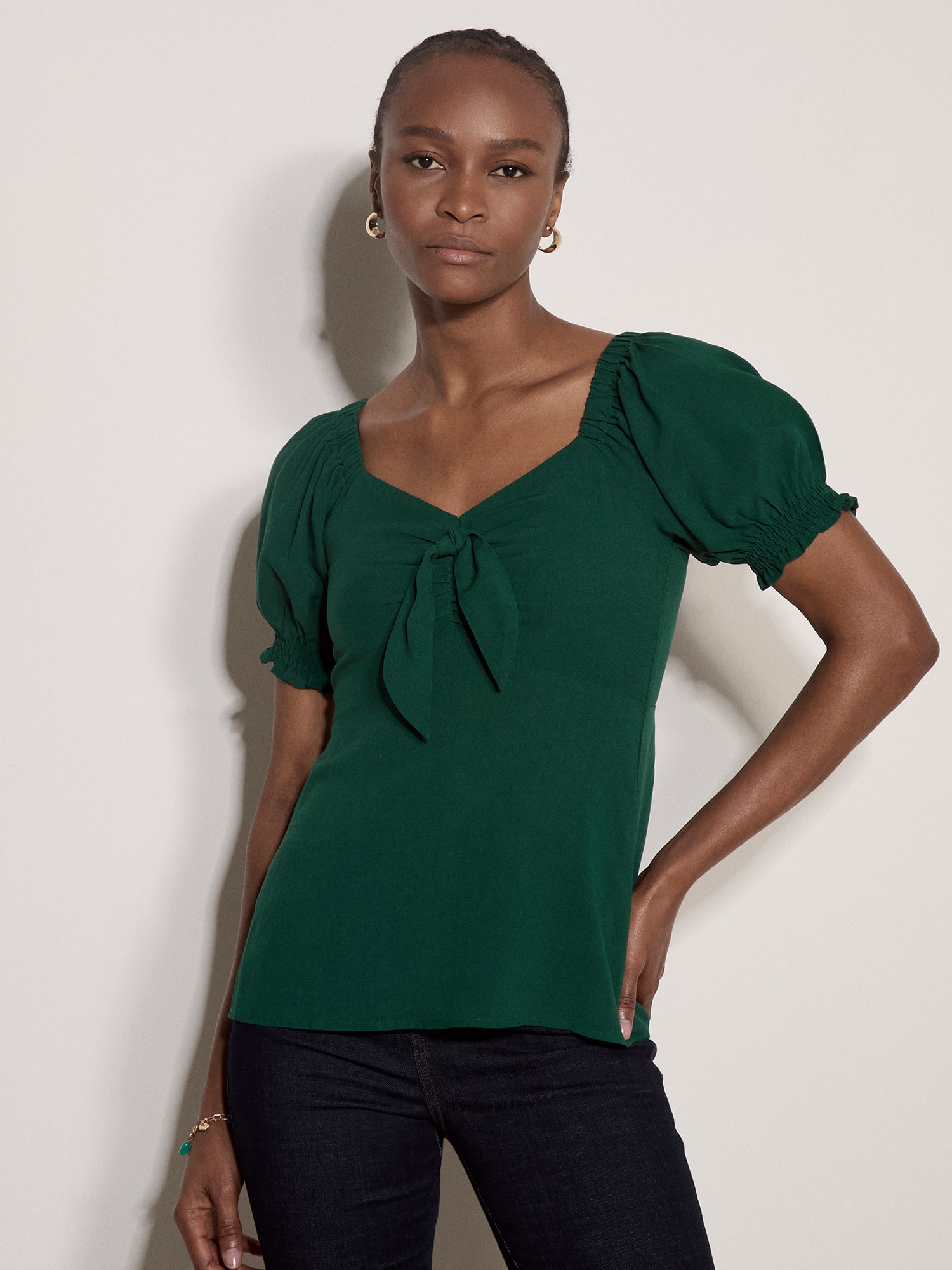 Apricot T-Shirt "Milchmädchen-Top"