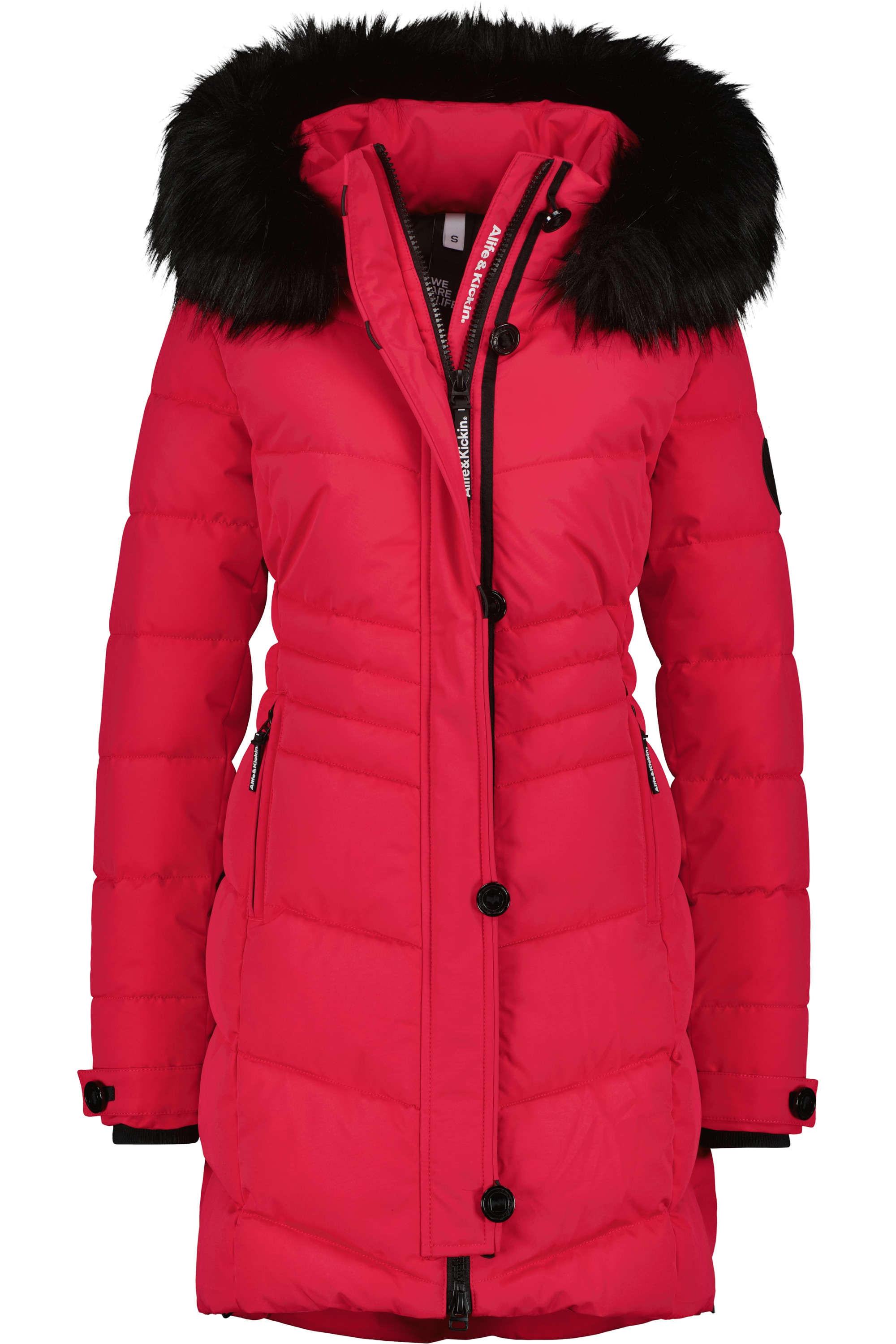 Winterjacke »Damen AmaliaAK A«, mit Kapuze, Lange gefütterte Damenwinterjacke mit...