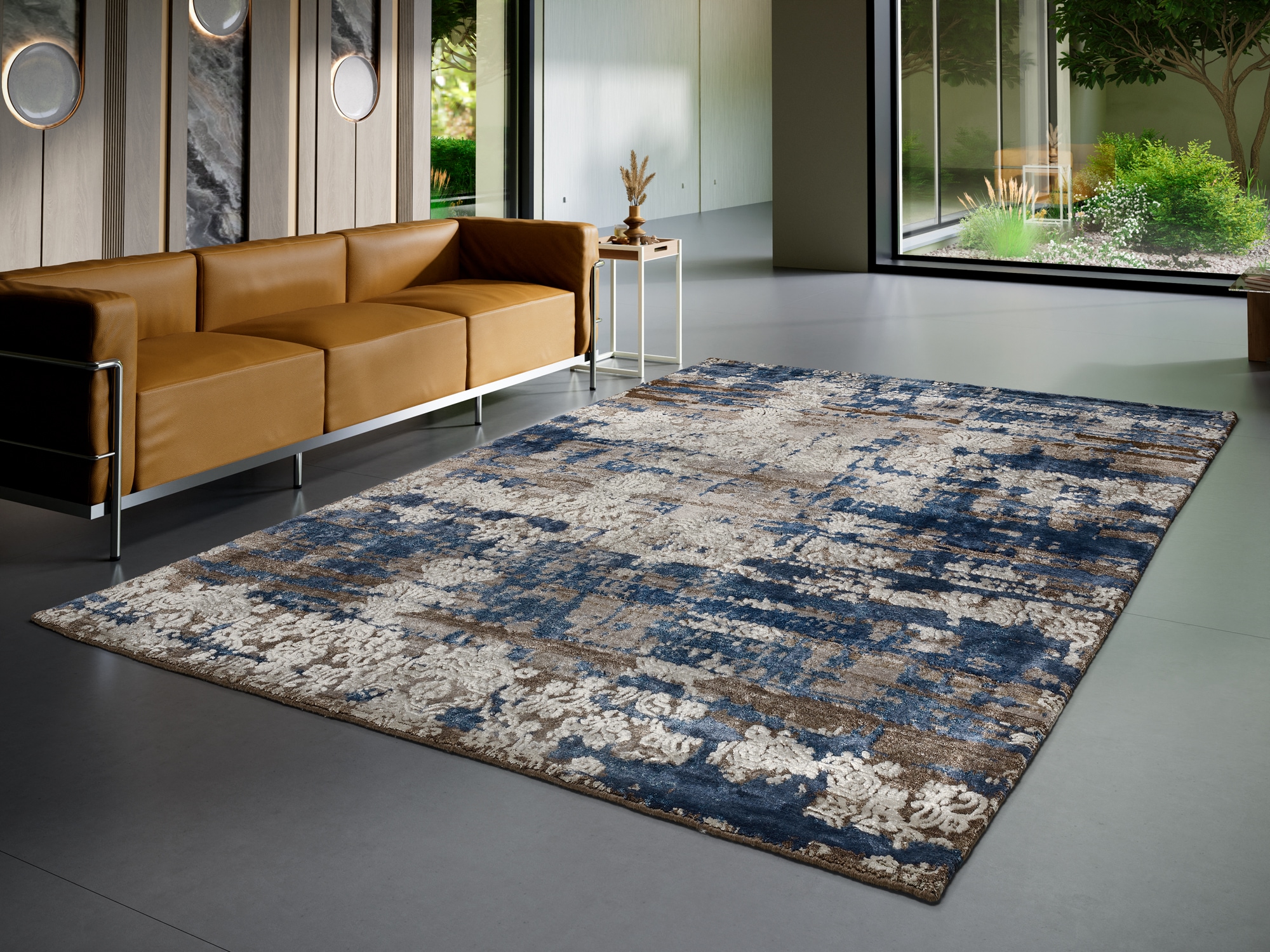 OCI DIE TEPPICHMARKE Teppich »Signature Fusion« rechteckig 4 mm Höhe handgeknüpft, dezenter Glanz, Wohnzimmer
