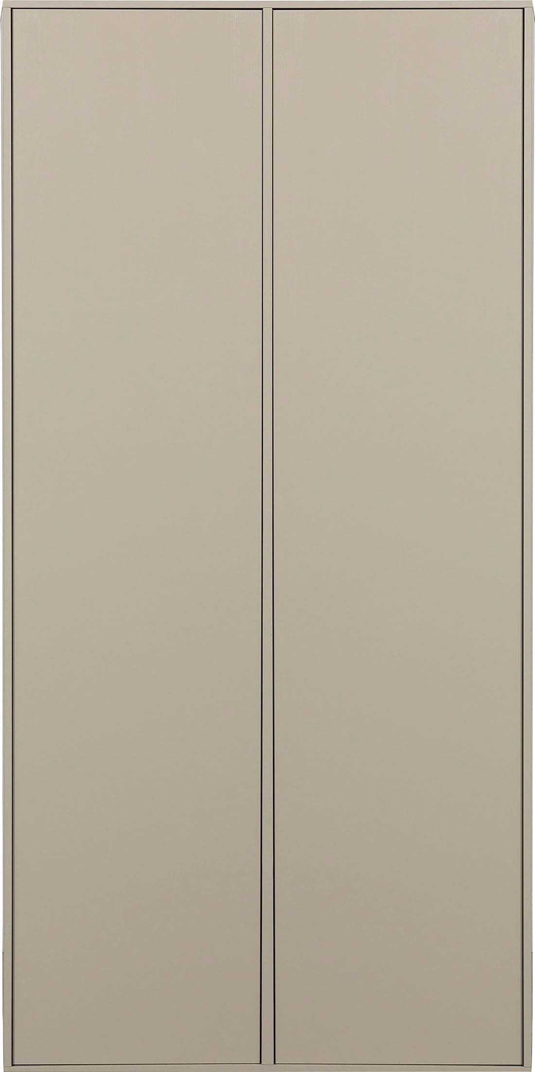 WOOOD Mehrzweckschrank "Daily FSC-Kiefernholz mit Druckmechanismus" H 200 x B 100 x T 58 cm, einfach zu montierbar, pfleigleicht
