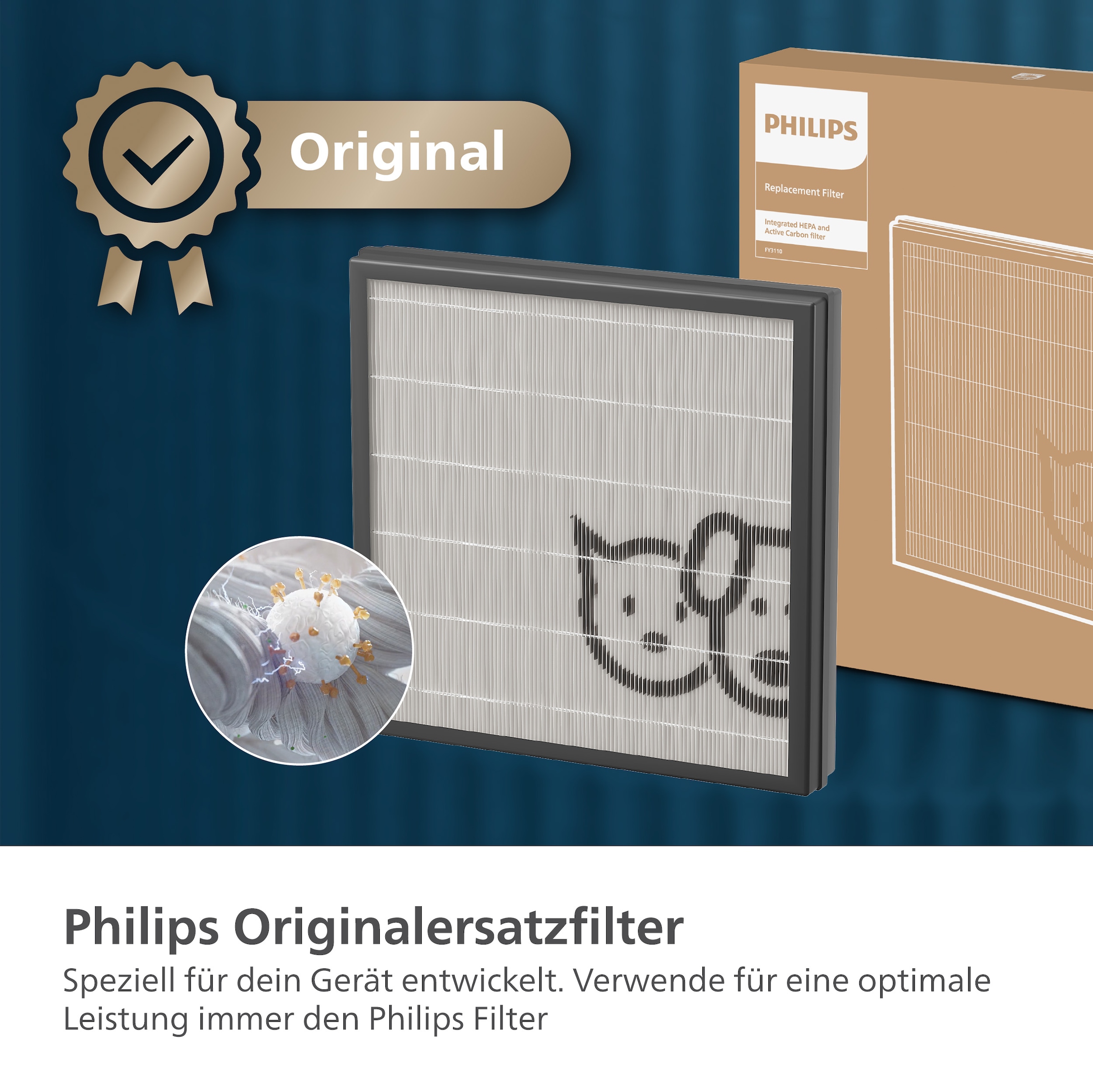 Philips Ersatzfilter »FY3110/00 HEPA NanoProtect Filter« 1 tlg. tlg.