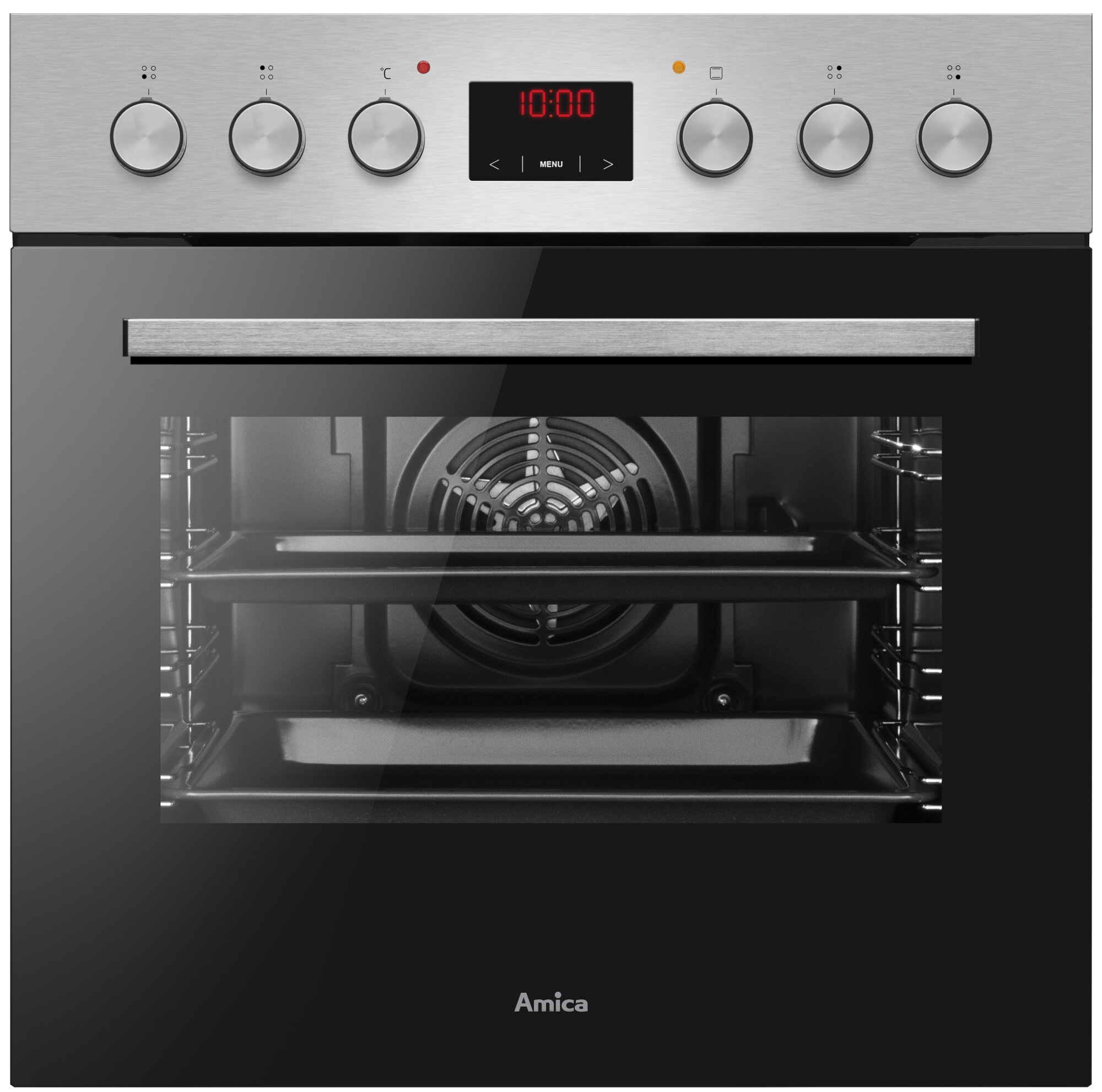 Amica Elektro-Herd-Set »ACHE 9335 E« mit Teleskopauszug nachrüstbar Steam Clean Set, Multifunktionsbackofen;Glaskeramik-Kochfeld, 1 Stk. tlg.