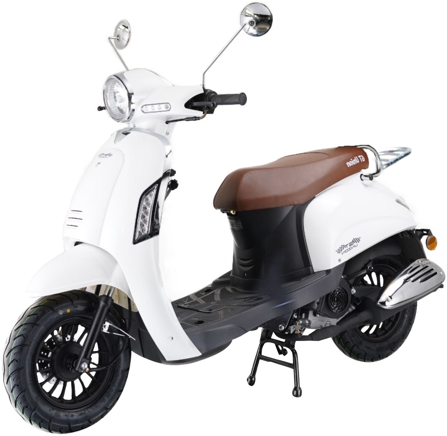 GT UNION Mofaroller »Massimo 25 (mit/ohne Topcase)«, 50 cm³, 25 km/h, Euro 5, 3 PS, im Retro-Look