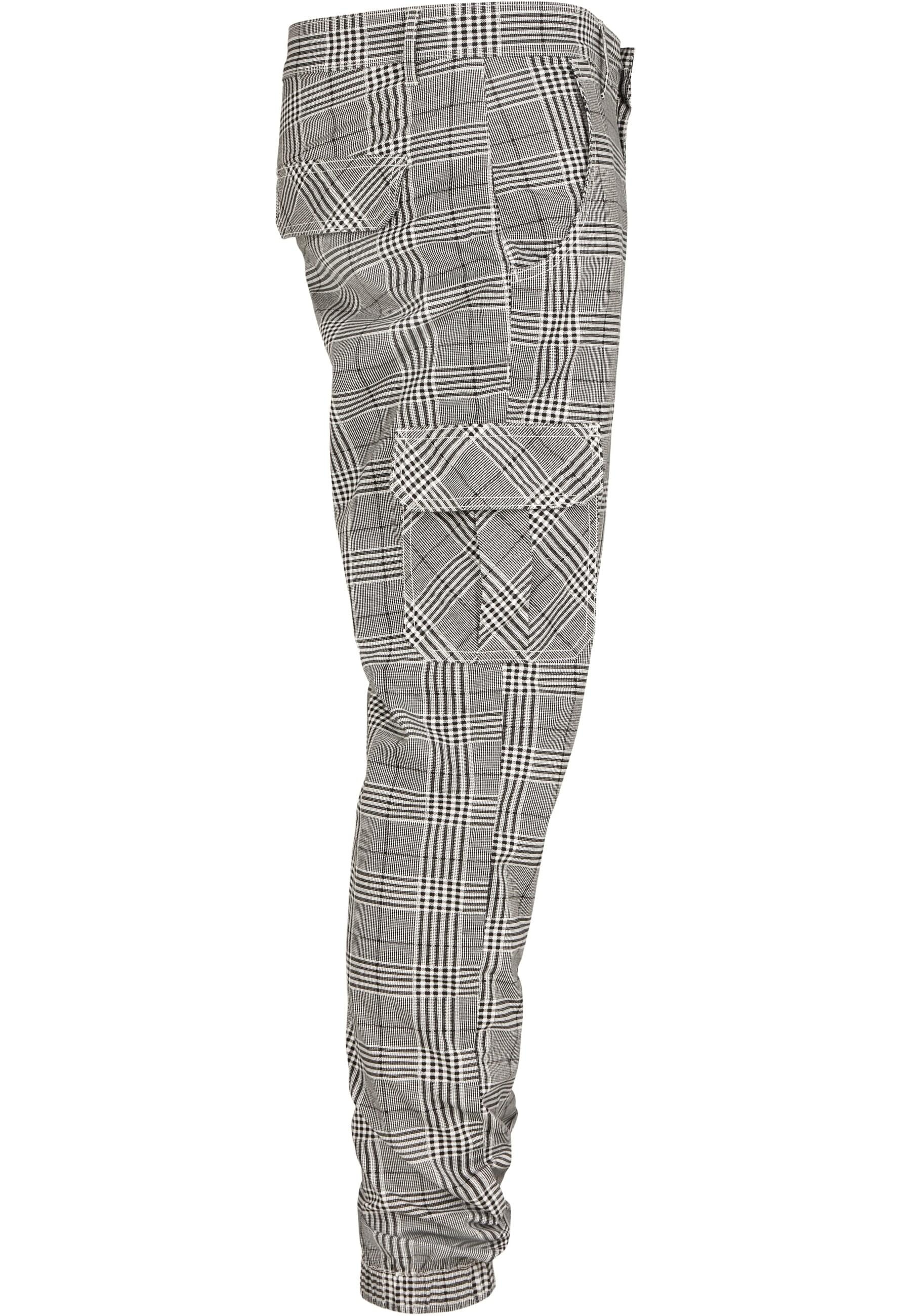 URBAN CLASSICS Cargohose »Urban Classics Herren AOP Glencheck Cargo Jog Pants«, (1 tlg.)