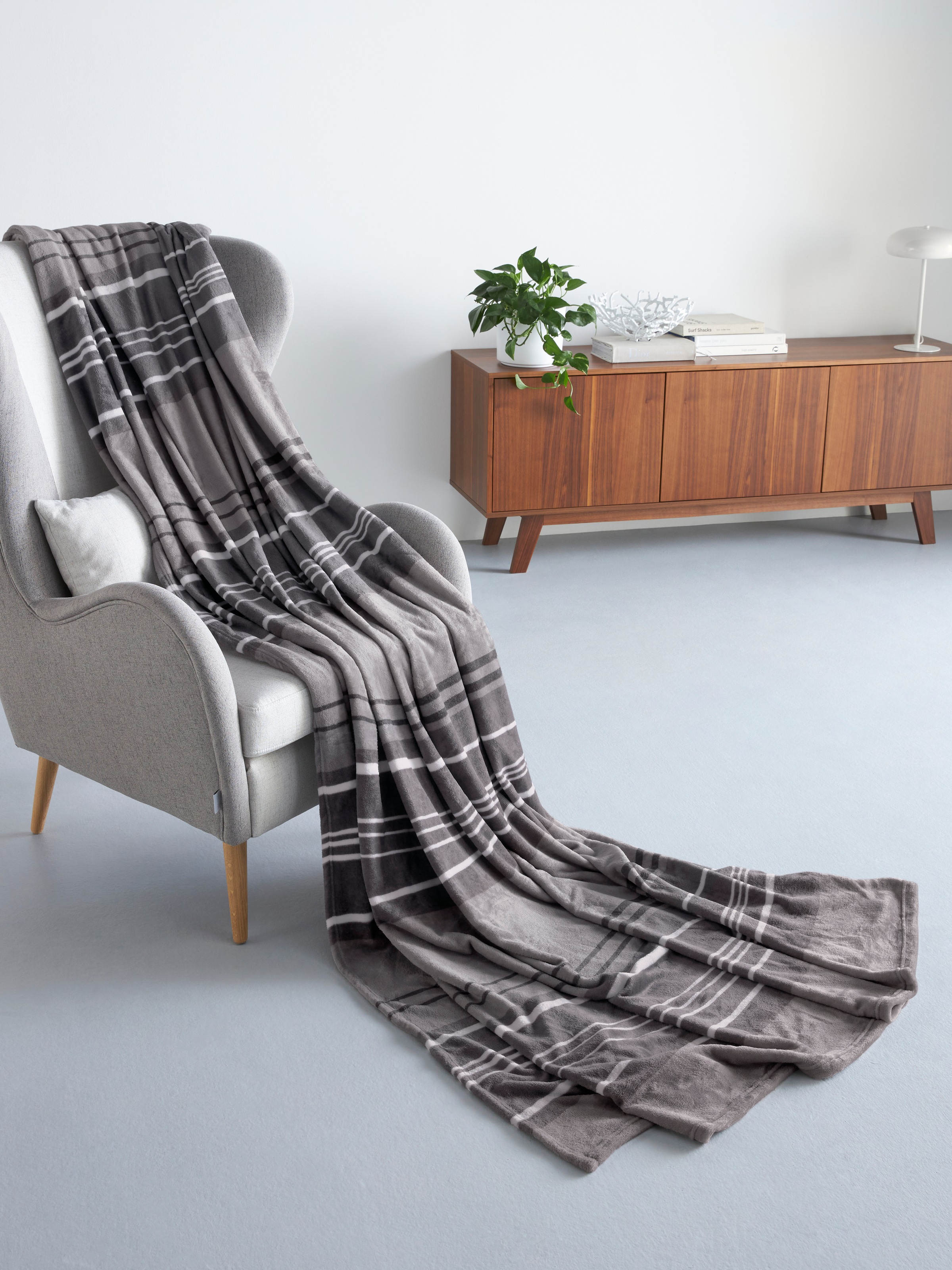 OTTO home Wohndecke "Kelian" mit Streifen, XXL Wohndecke 210x280,weich und günstig online kaufen