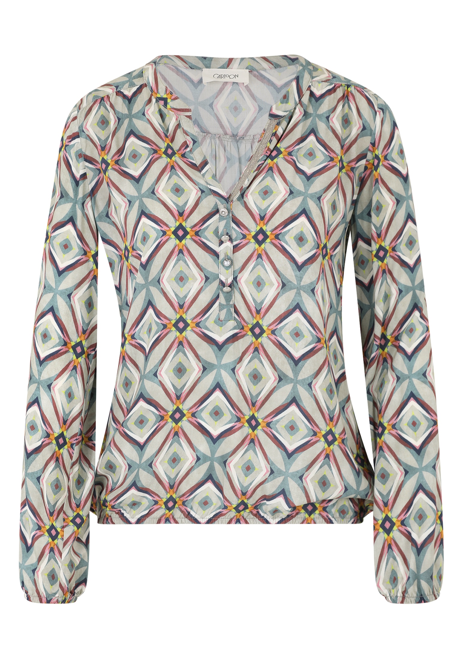 Cartoon Schlupfbluse »Cartoon Damen Casual-Bluse mit Muster«