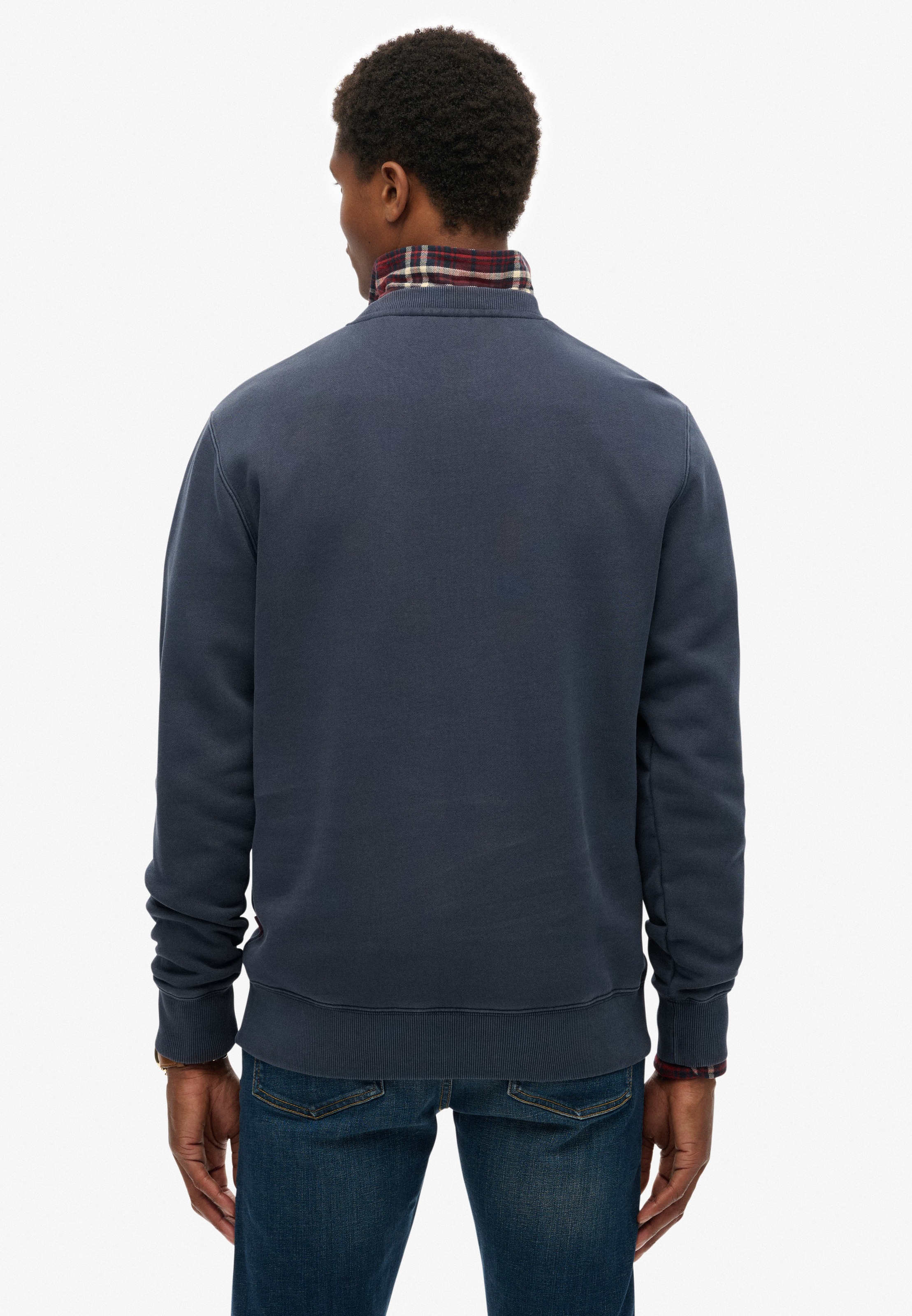 Superdry Sweatshirt »MICRO LOGO CREW«, aus Baumwolle und Polyester, Relaxed Fit, angeraute Sweatware
