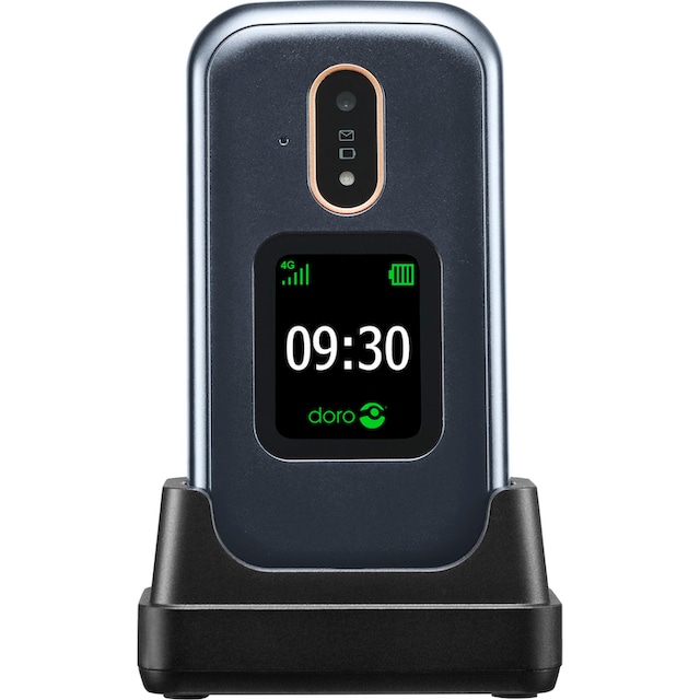 Doro Smartphone »7080«, dunkelgrau, 7,11 cm/2,8 Zoll, 4 GB Speicherplatz, 5  MP Kamera | BAUR