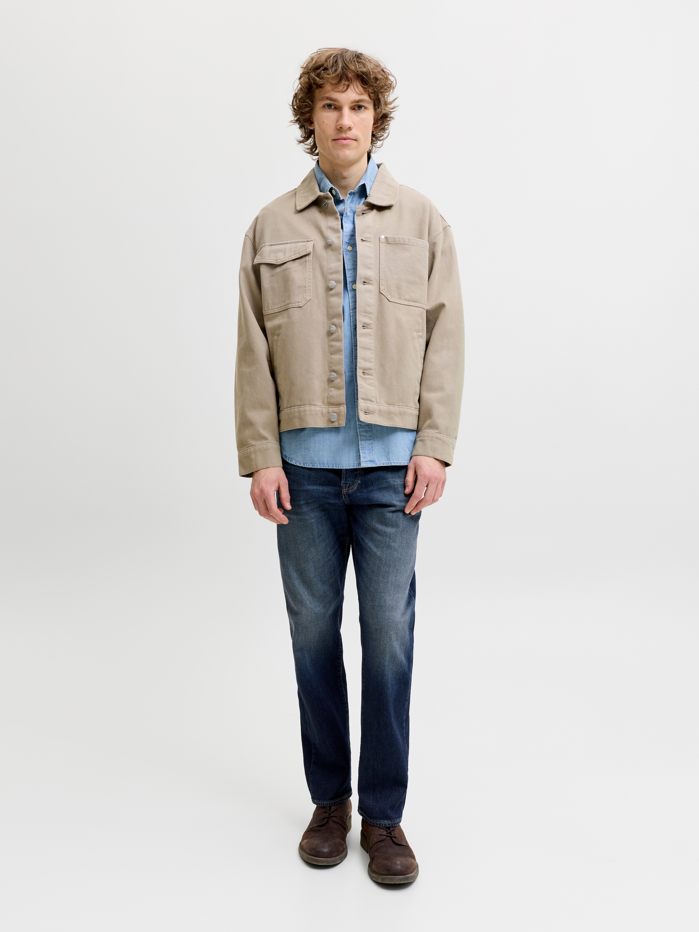 Jack & Jones Relax-fit-Jeans »JJICHRIS JJICON JOS« Baumwollmischung, relaxed fit