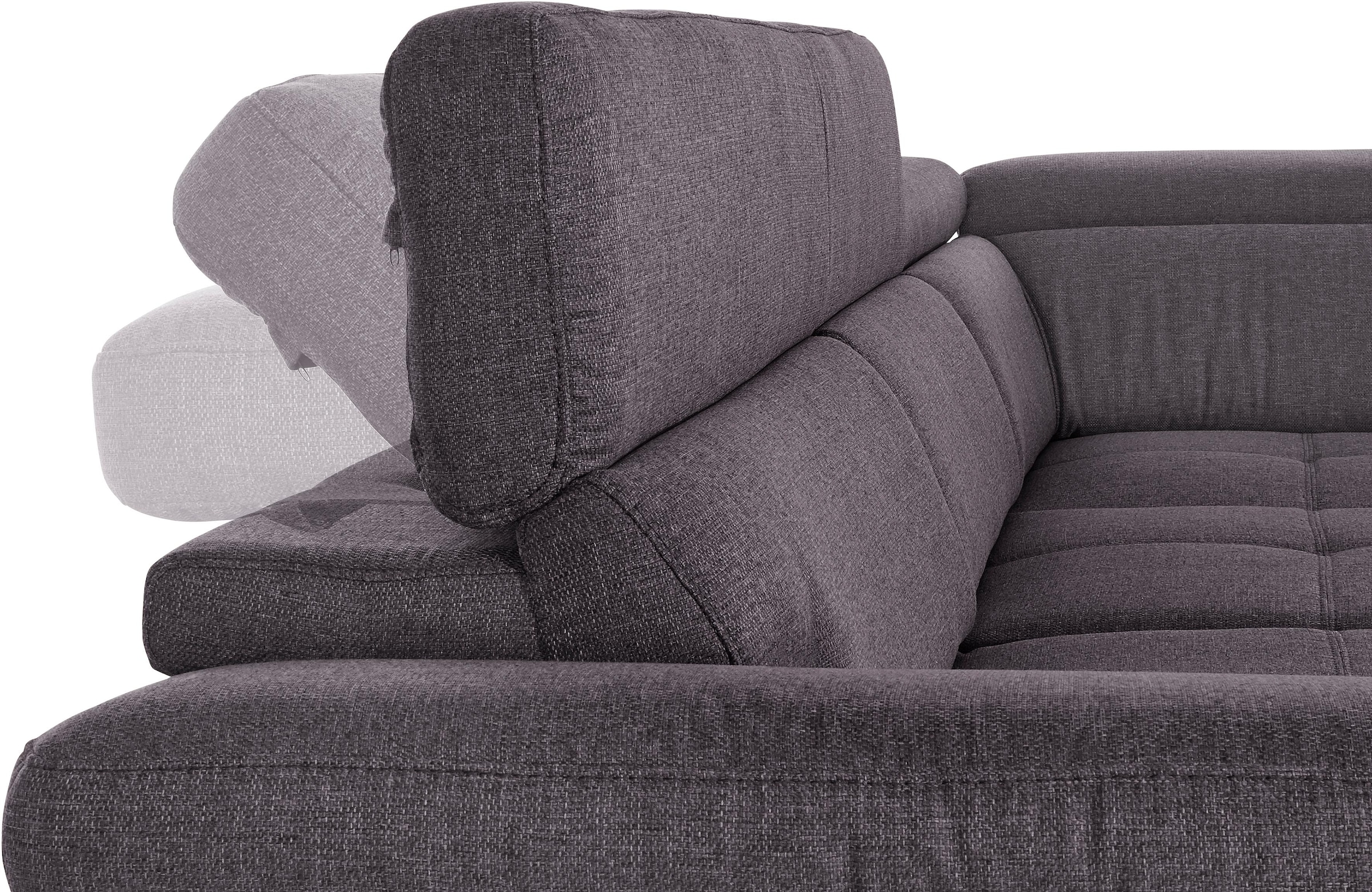 COTTA Ecksofa »Speedway L-Form«, mit Kopfteilverstellung, wahlweise mit Bettfunktion & Bettkasten