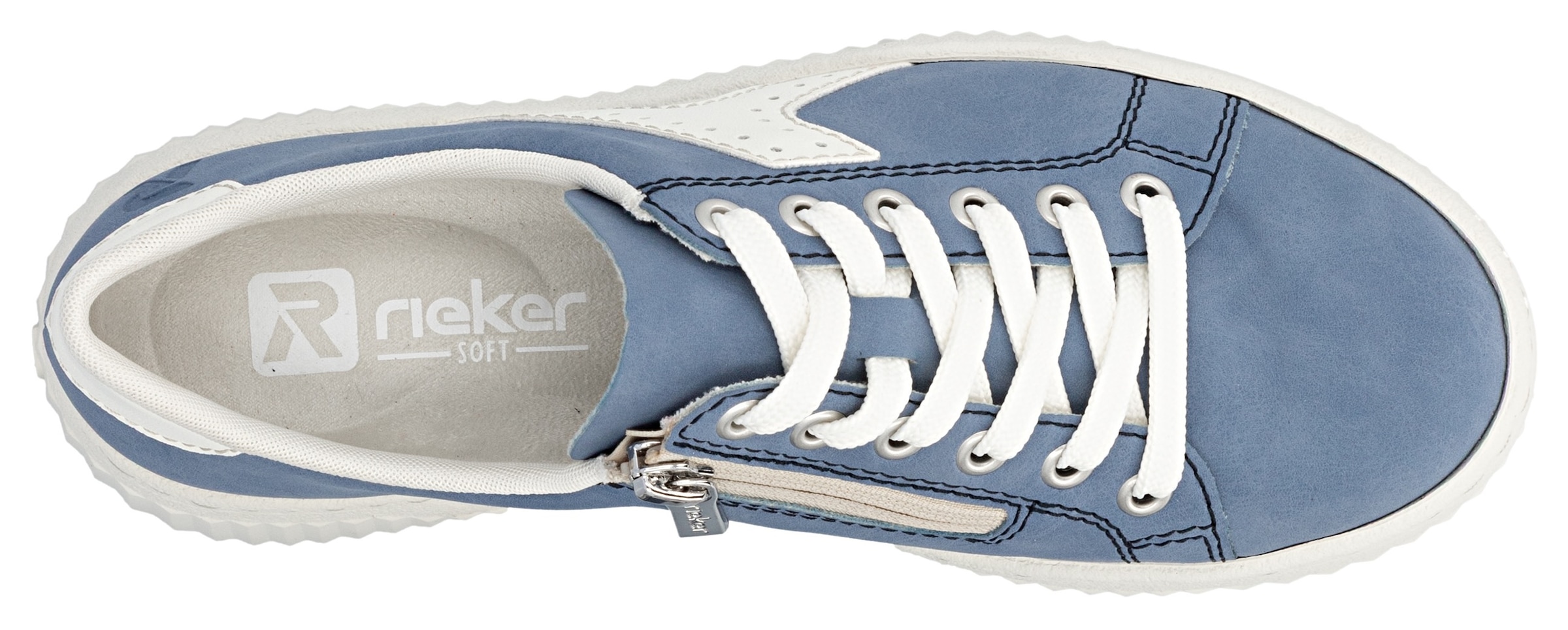 Rieker Plateausneaker  Schnürschuh, Halbschuh, Freizeitsneaker mit modischer Plateausohle