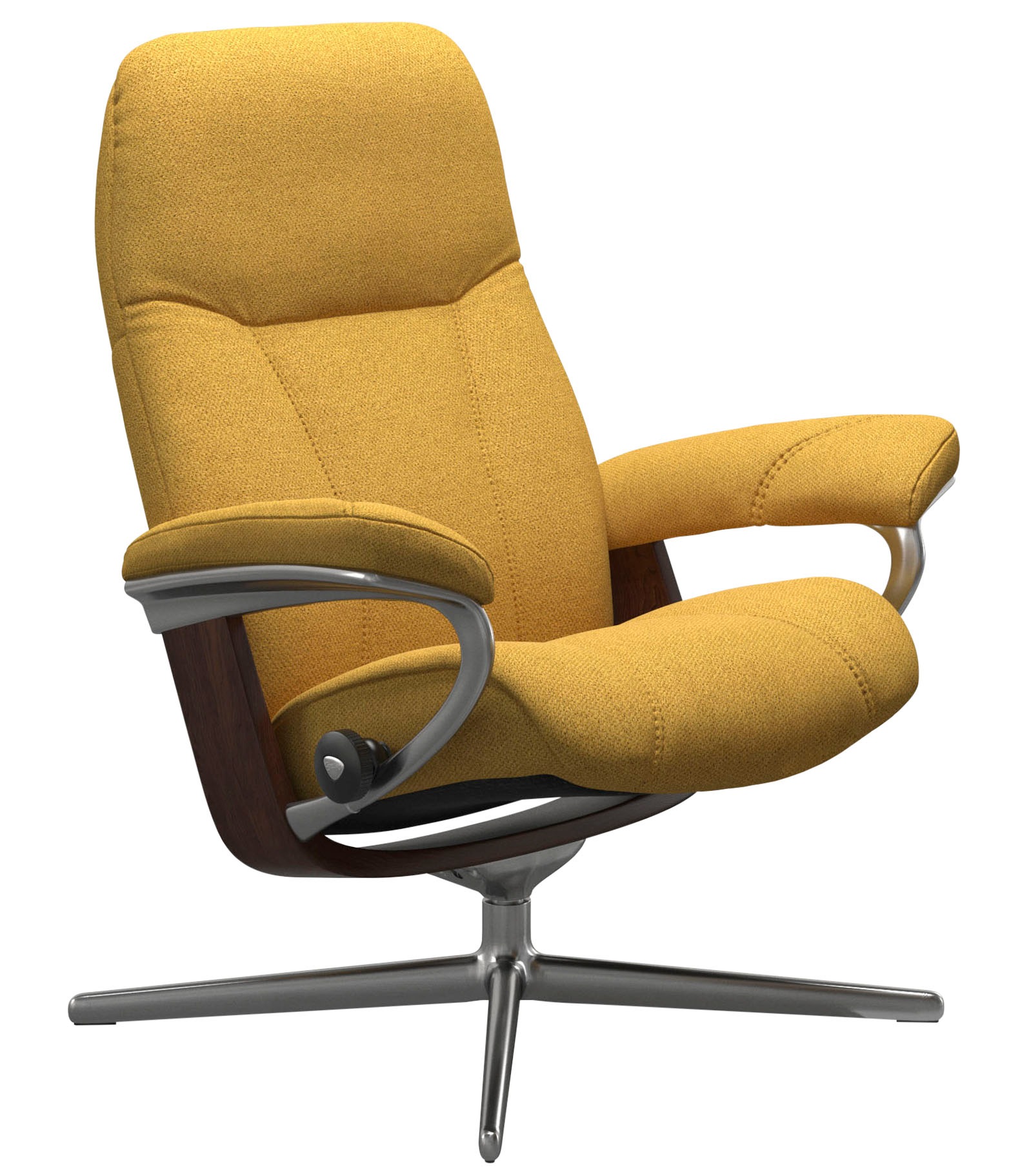 Stressless® Relaxsessel »Consul«, mit Cross Base, Größe S, M & L, Holzakzent Braun