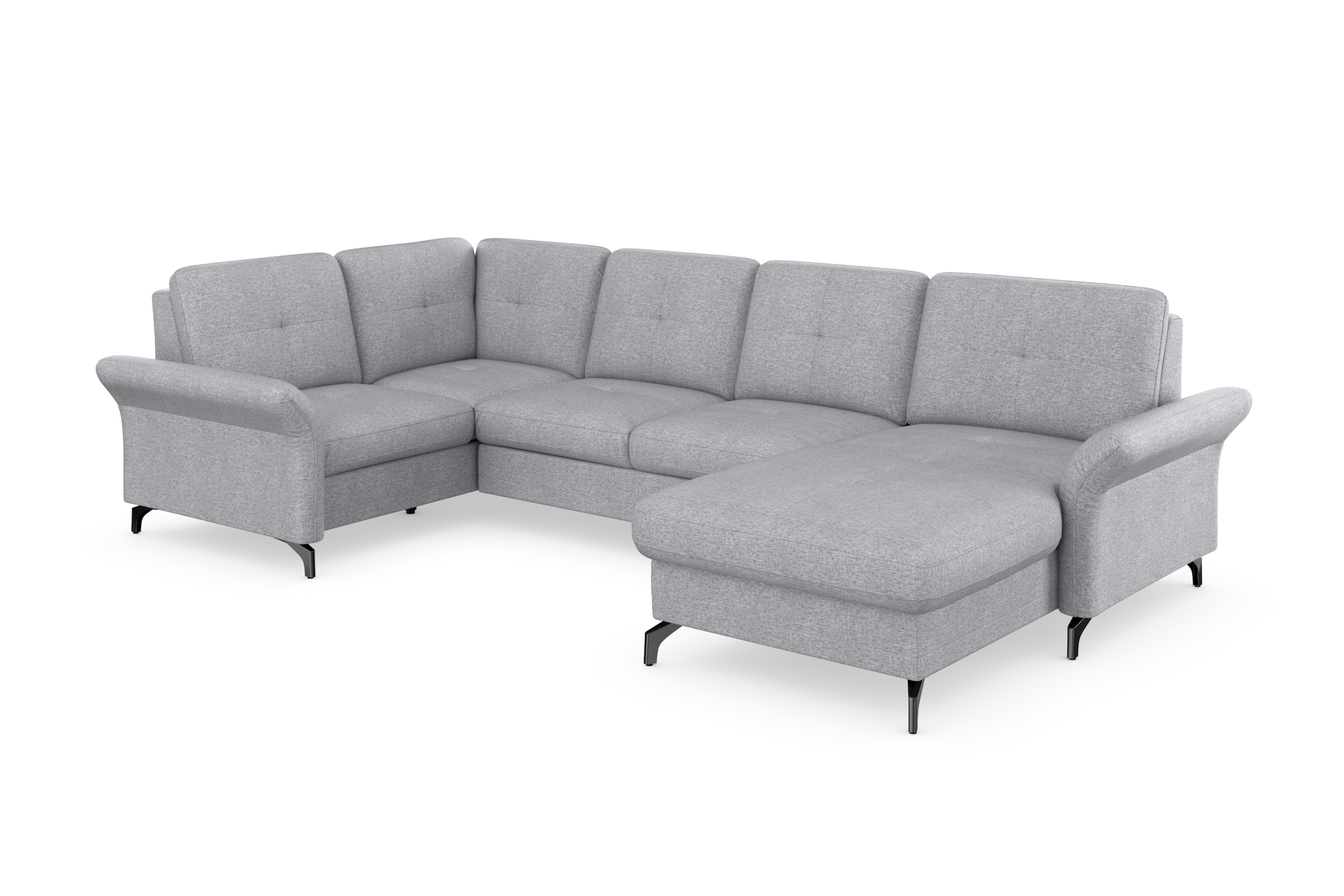 Home affaire Wohnlandschaft "Calando U-Form" wahlweise mit Bettfunktion, Be günstig online kaufen