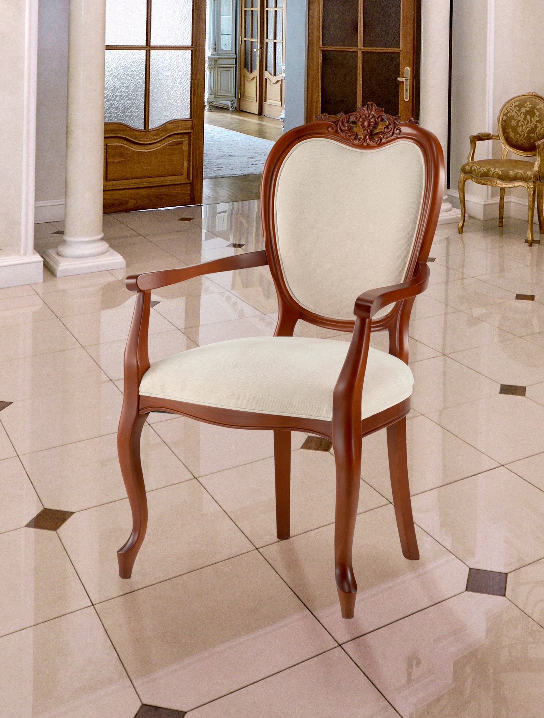 Home affaire Armlehnstuhl "Stühle Baronessa" () 1 Stk.Breite 59 cm günstig online kaufen