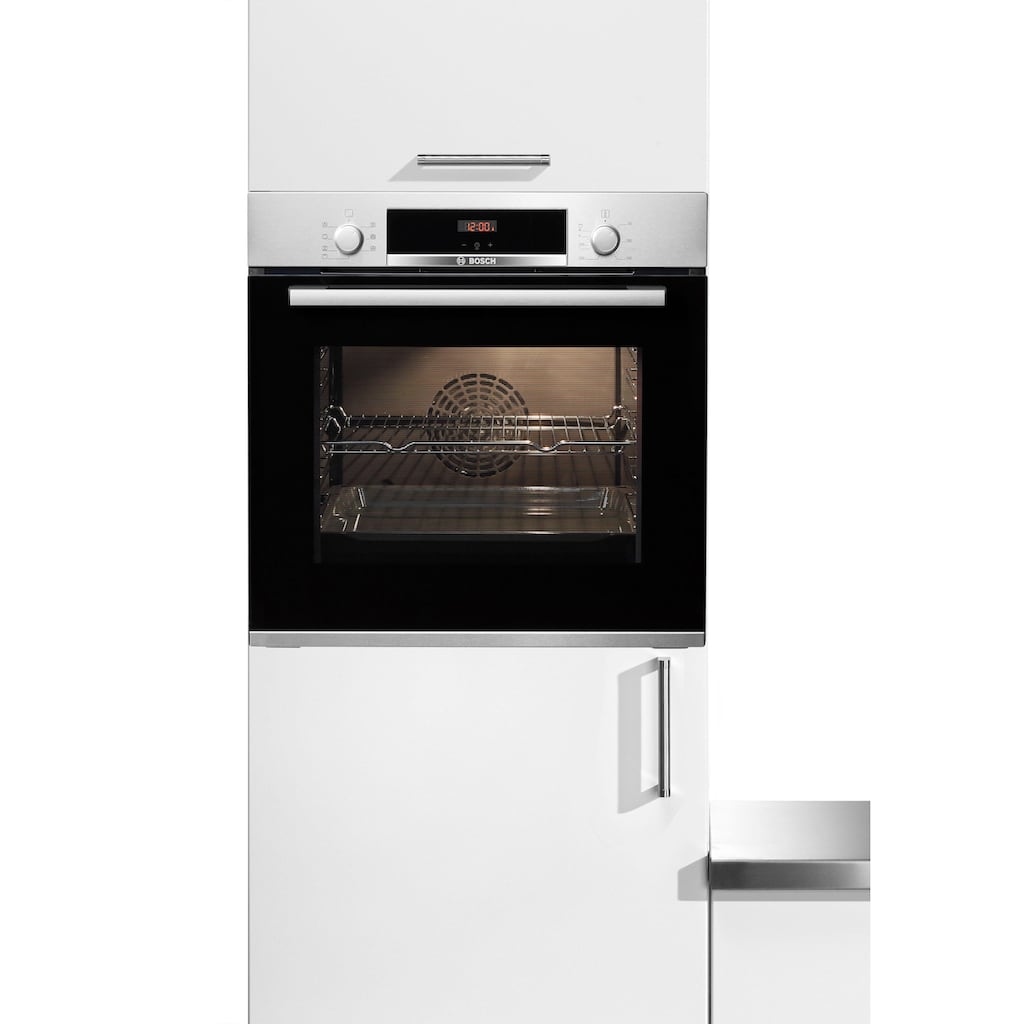 BOSCH Einbaubackofen »HBA533BS1«, 4, HBA533BS1, mit Teleskopauszug nachrüstbar, ecoClean Direct