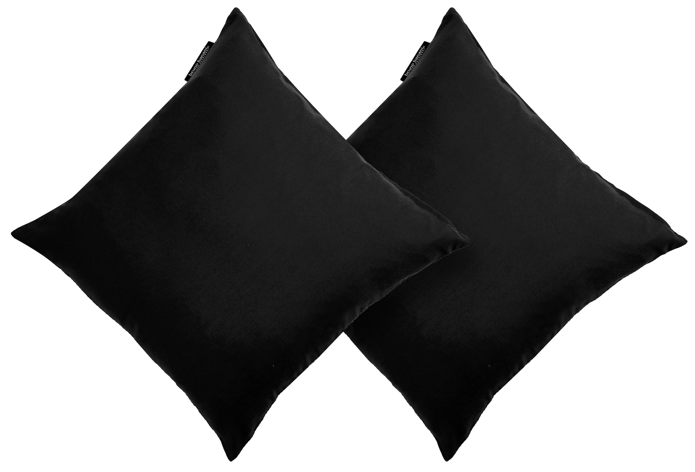 OTTO home Dekokissen »Raja« einfarbig, Kissenhüllen ohne Füllung , 40 x 40 cm, 2er-Set, Mikrofaser