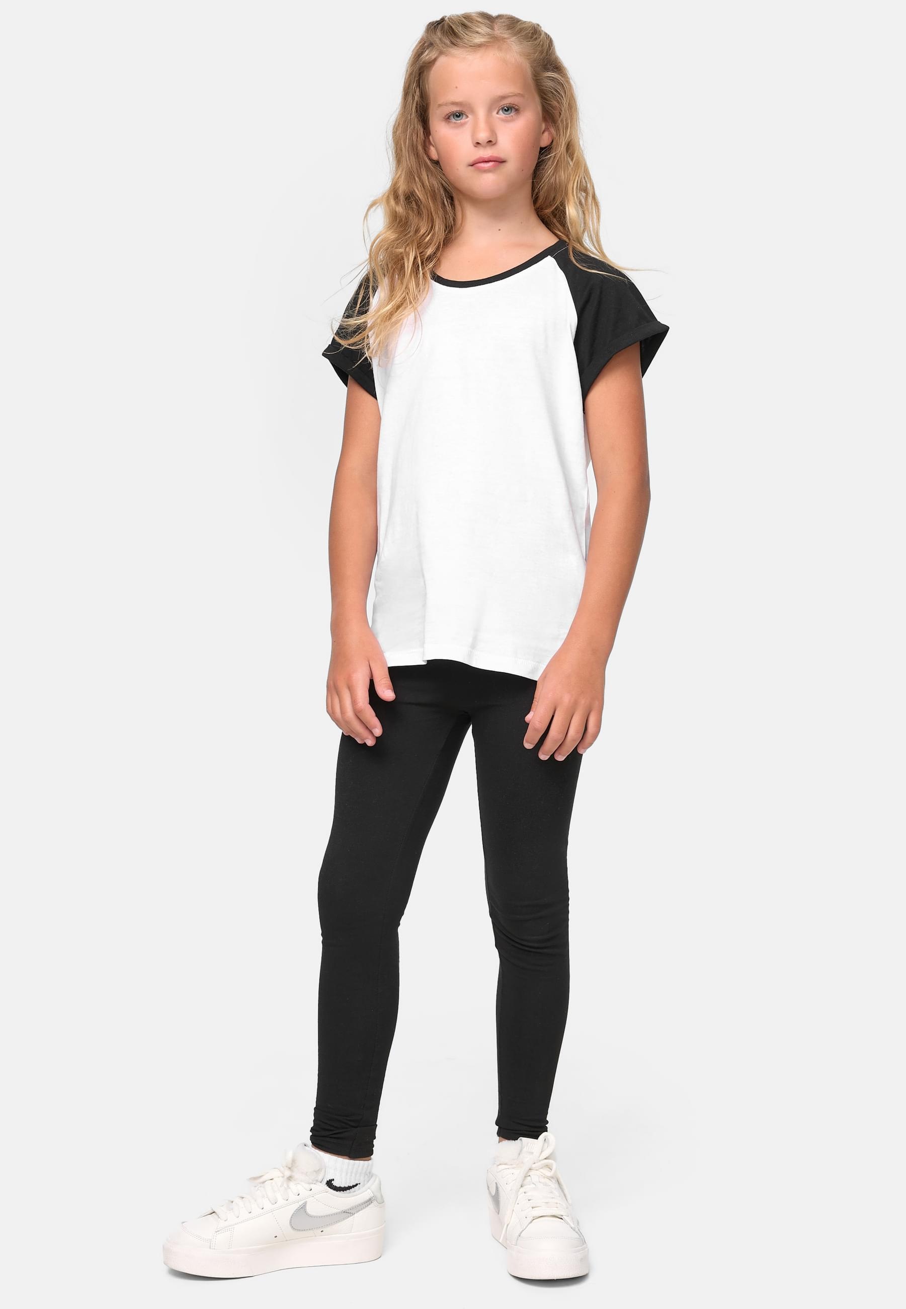 URBAN CLASSICS T-Shirt »Urban Classics Damen Girls Contrast Raglan Tee«, (1 tlg.)