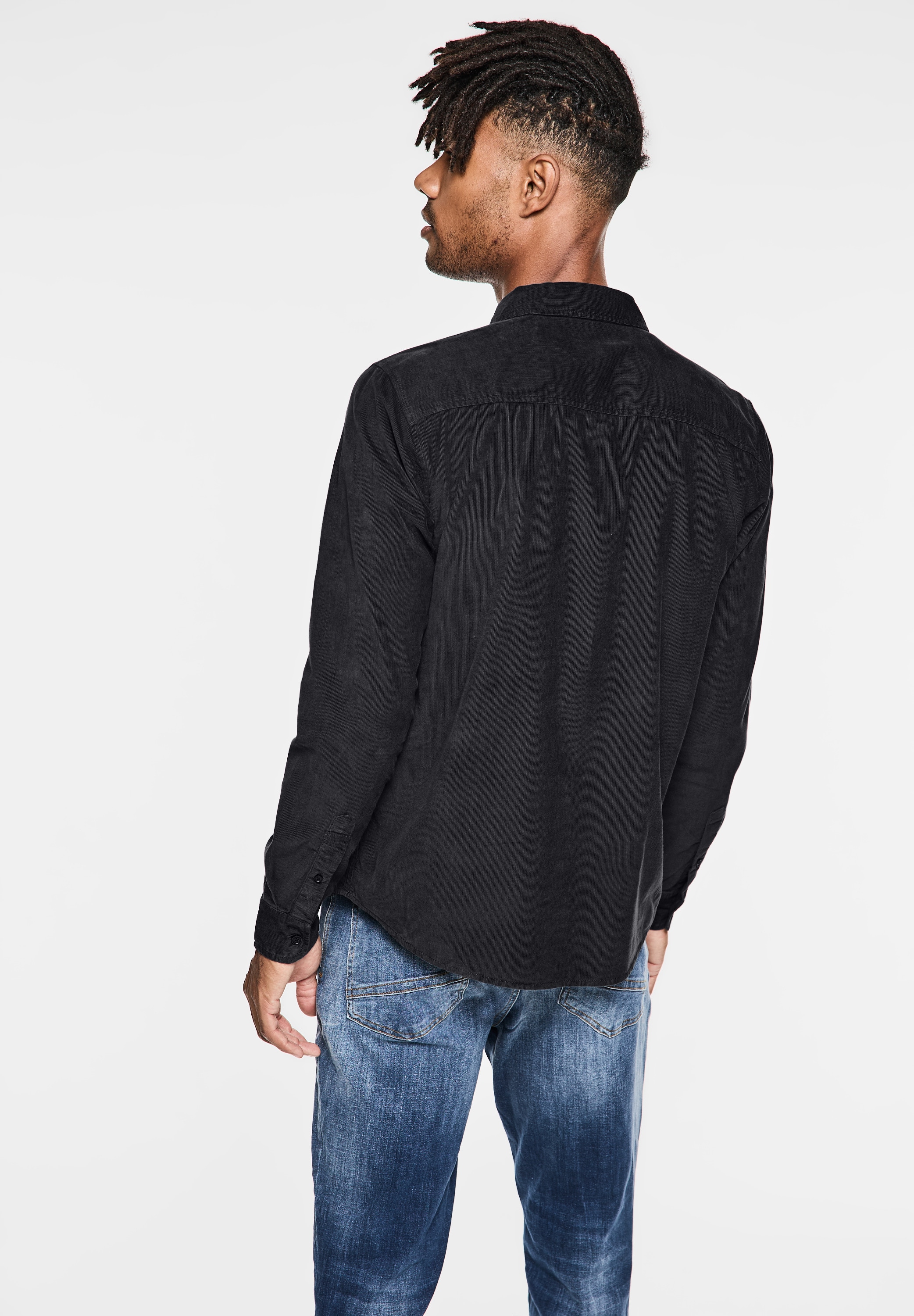 STREET ONE MEN Langarmhemd, mit Brusttasche