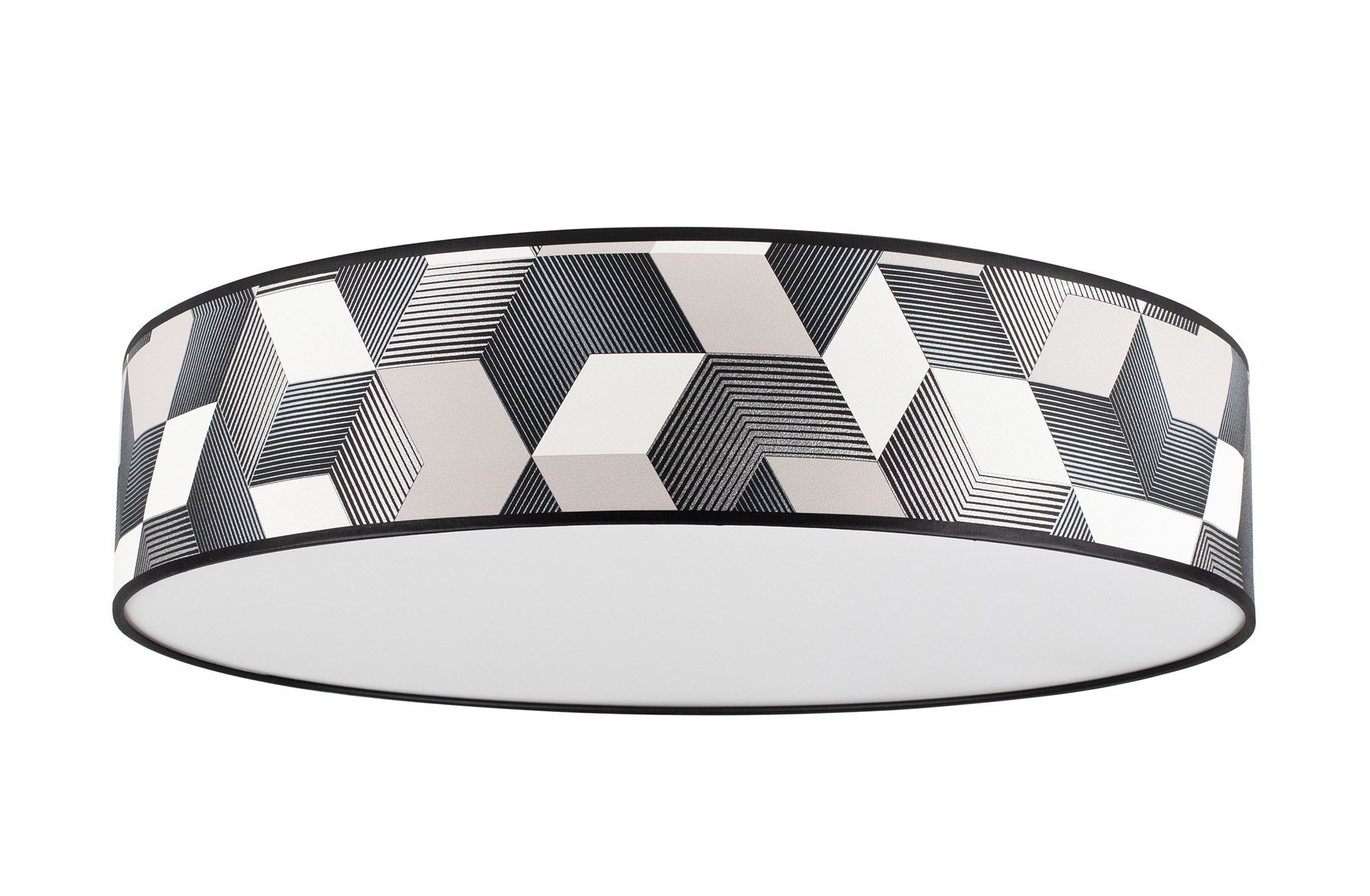 BRITOP LIGHTING Deckenleuchte ESPACIO, E27, Lampenschirm befestigt an Magneten - einfache Montage und Reinigung, aus laminierter Tapete mit Acrylblende, Passende LM E27 / exklusive, Made in Europe
