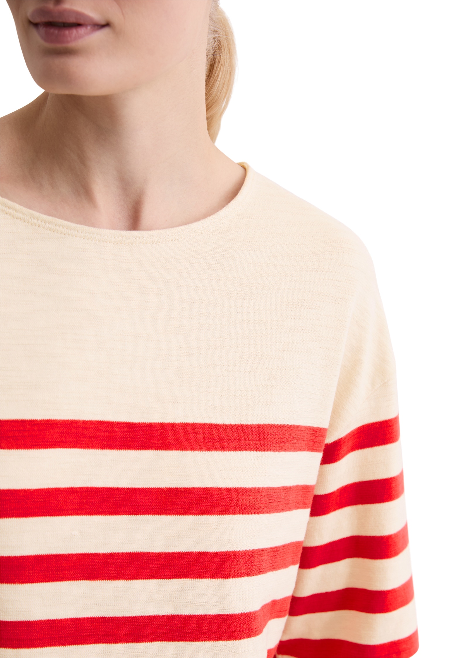 Marc O'Polo Langarmshirt »aus garngefärbtem Heavy-Slub-Jersey«