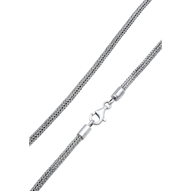 Kuzzoi Silberkette »Männer Zopf Schlangenkette 4mm Oxidiert 925 Silber«  online bestellen | BAUR