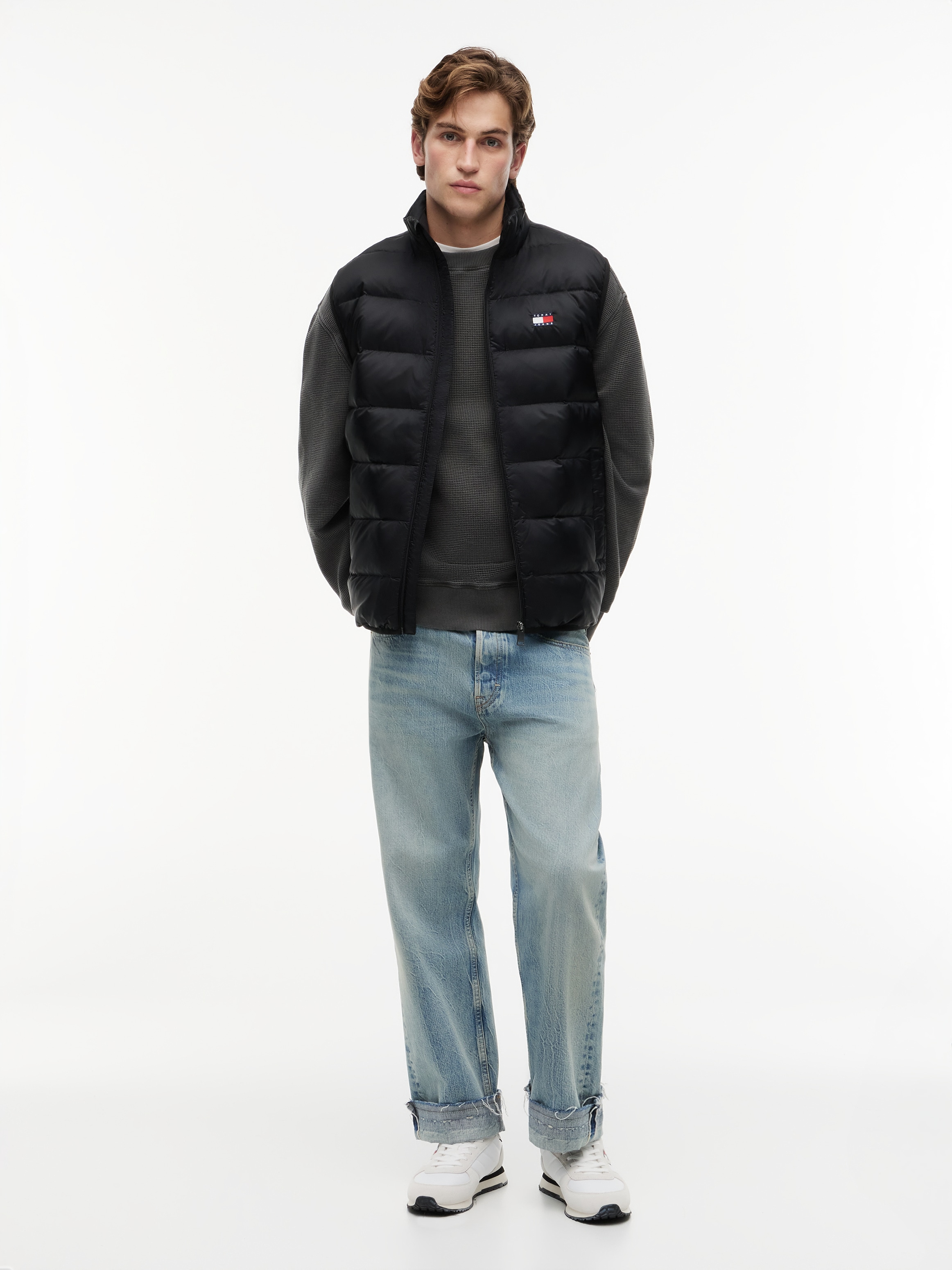 Tommy Jeans Daunenweste »TJM LIGHT DOWN PACKABLE VEST« Regular fit mit Stehkragen