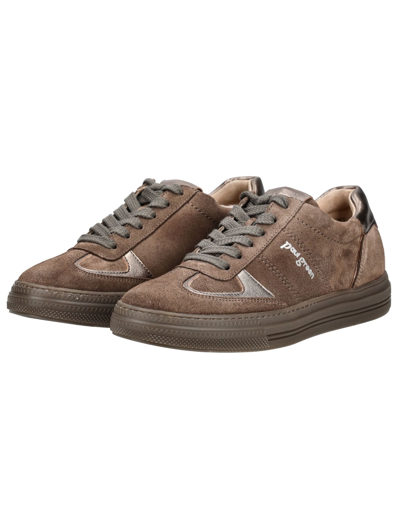 Sneaker PAUL GREEN "Paul Green Sneaker Veloursleder", Damen, Gr. 40, braun, Veloursleder, Schuhe Sneaker 3