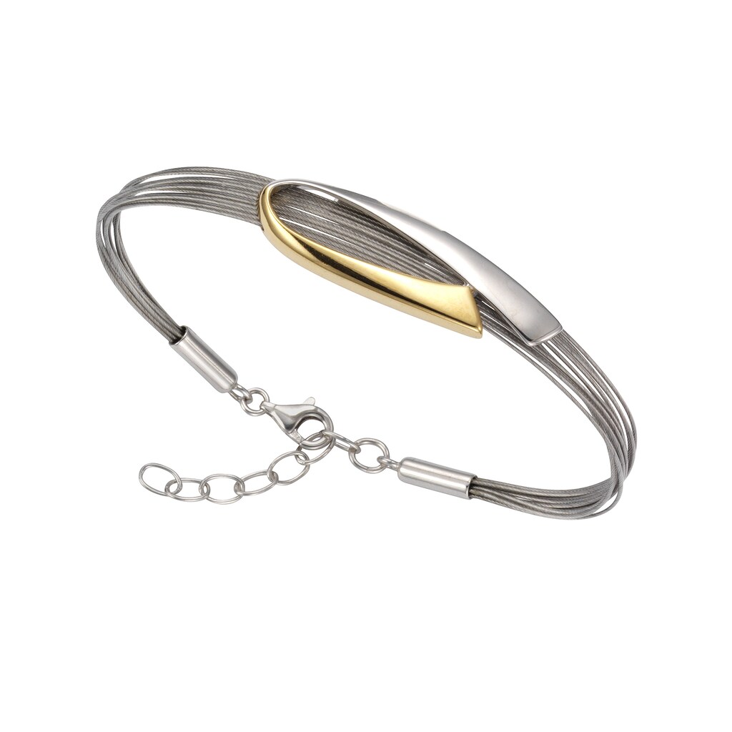 Vivance Armband »925/- Sterling Silber bicolor«